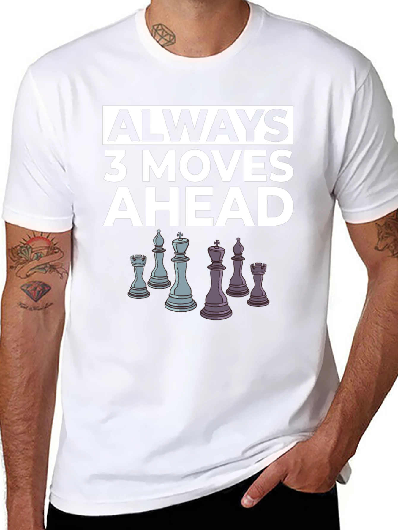 Chess Lover T-Shirt: Always 3 Moves Ahead Tee