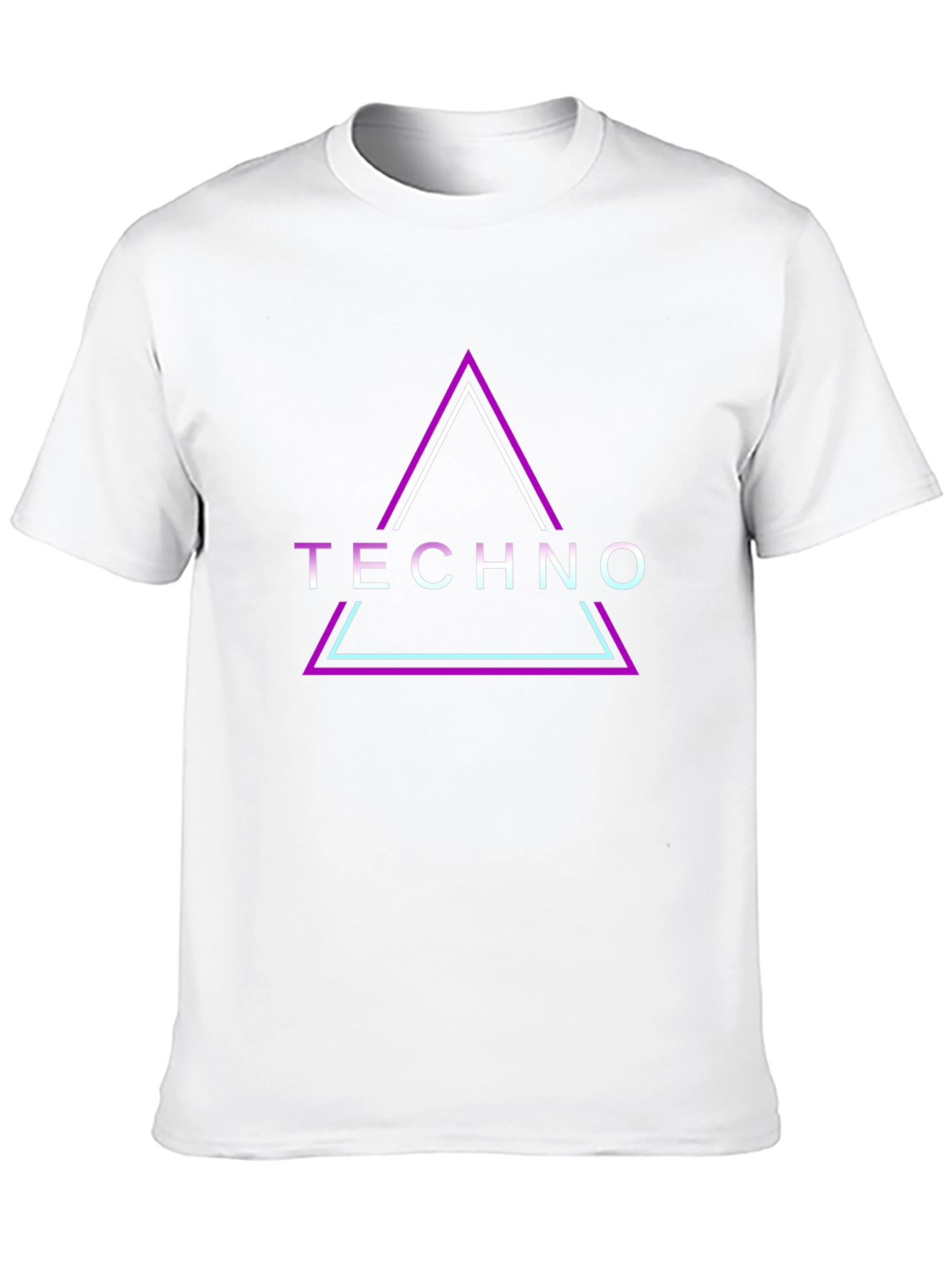 Techno Graphic T-Shirt - Modern Neon Design