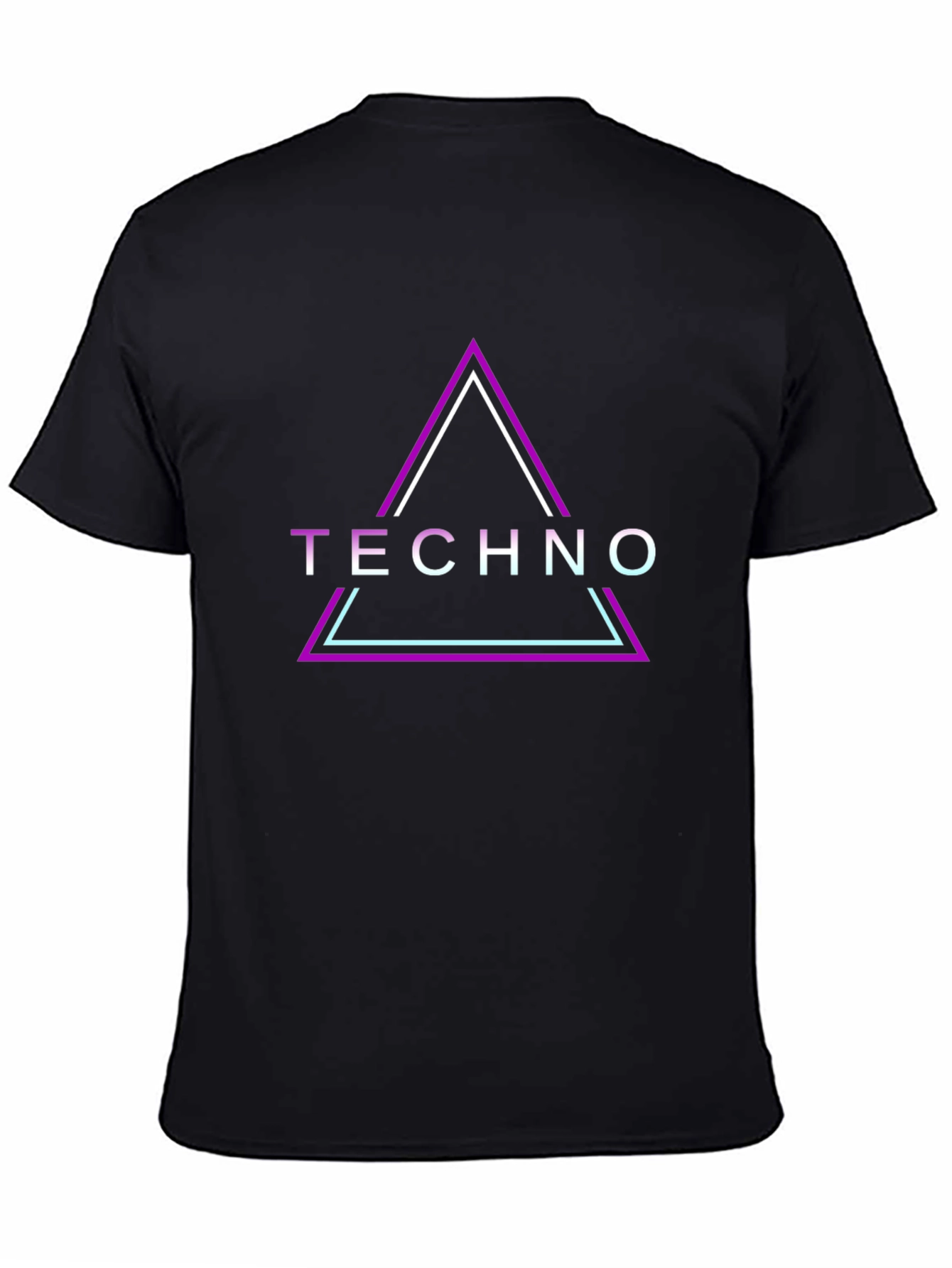 Techno Graphic T-Shirt - Modern Neon Design