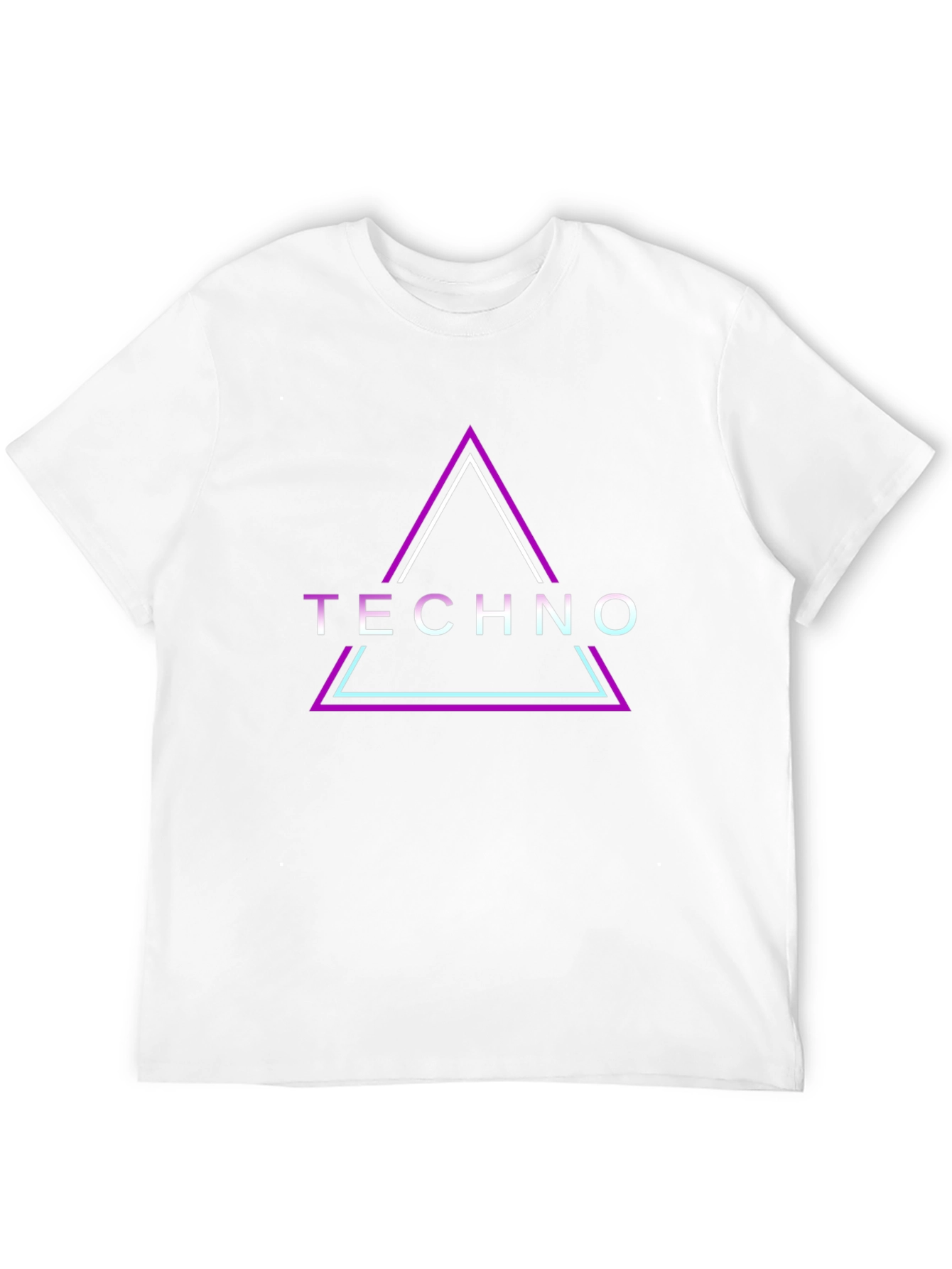 Techno Graphic T-Shirt - Modern Neon Design