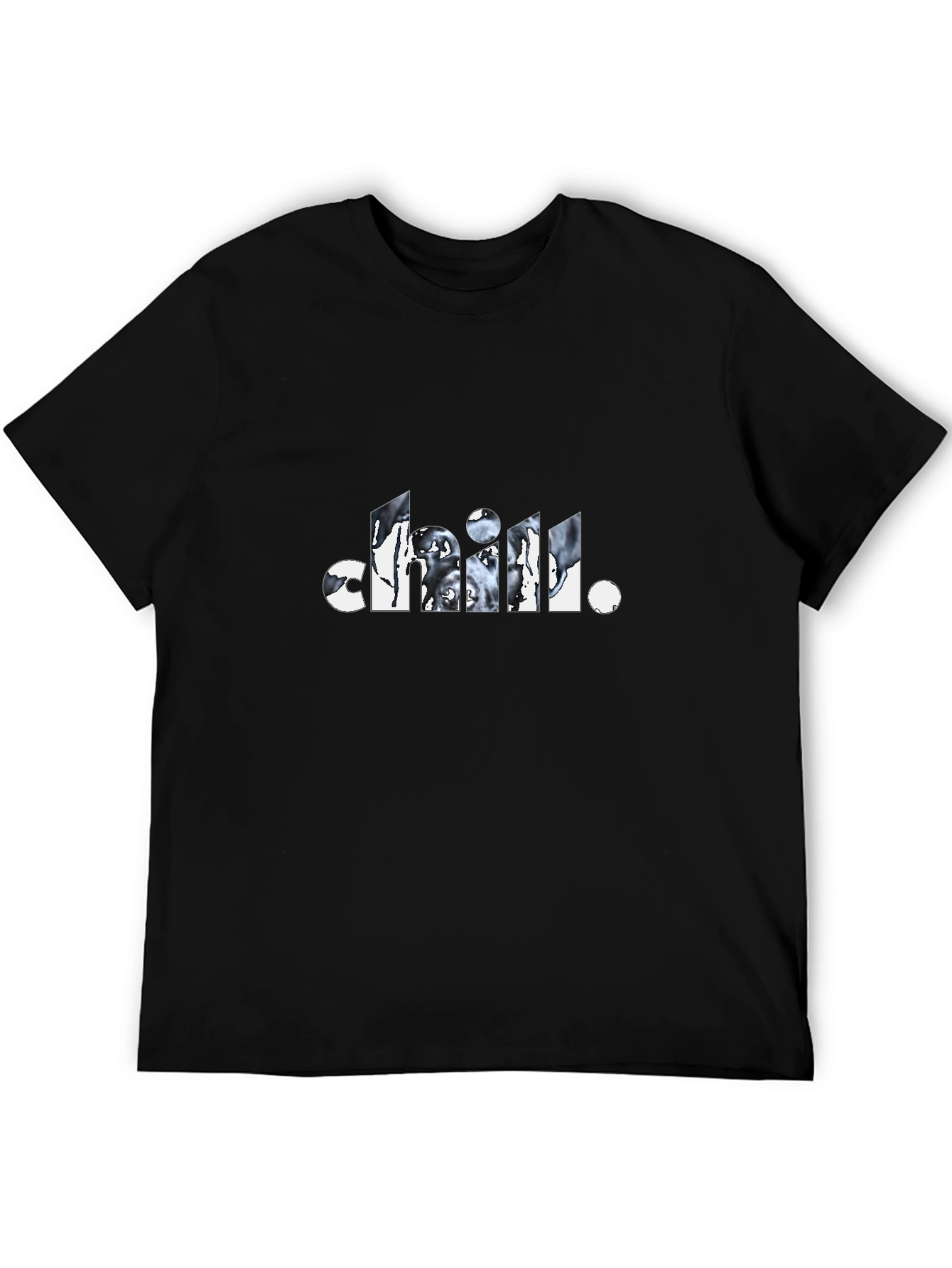 Chill Graphic Tee - Black Short Sleeve