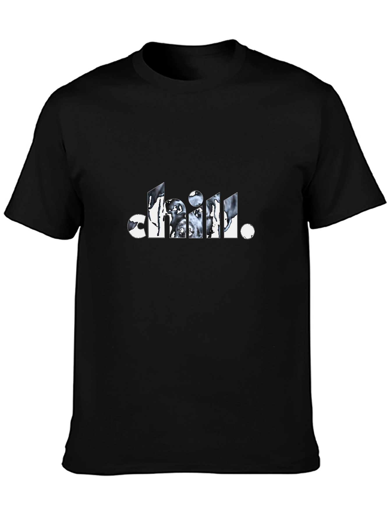 Chill Graphic Tee - Black Short Sleeve
