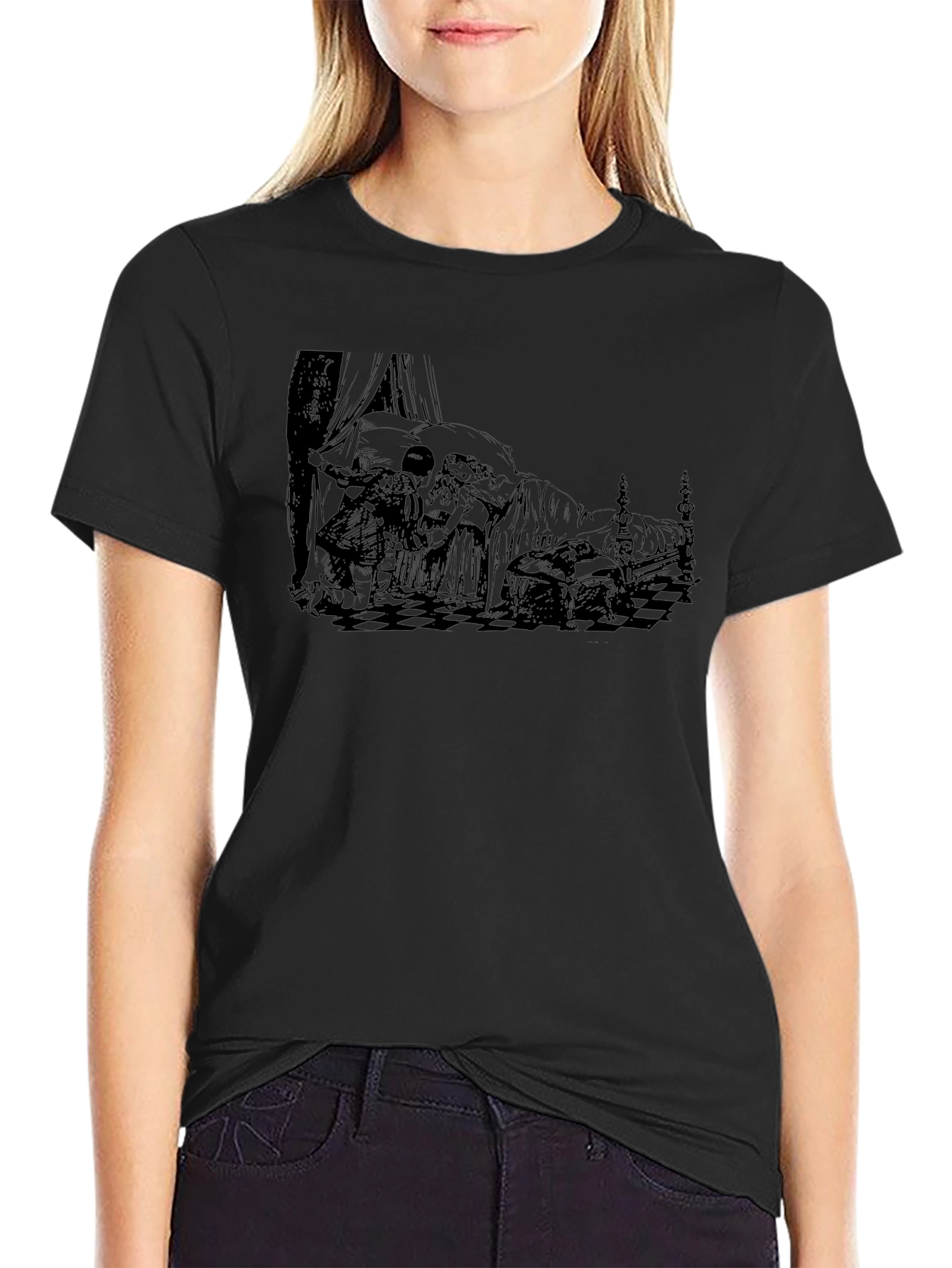 Dark Graphic Print T-Shirt