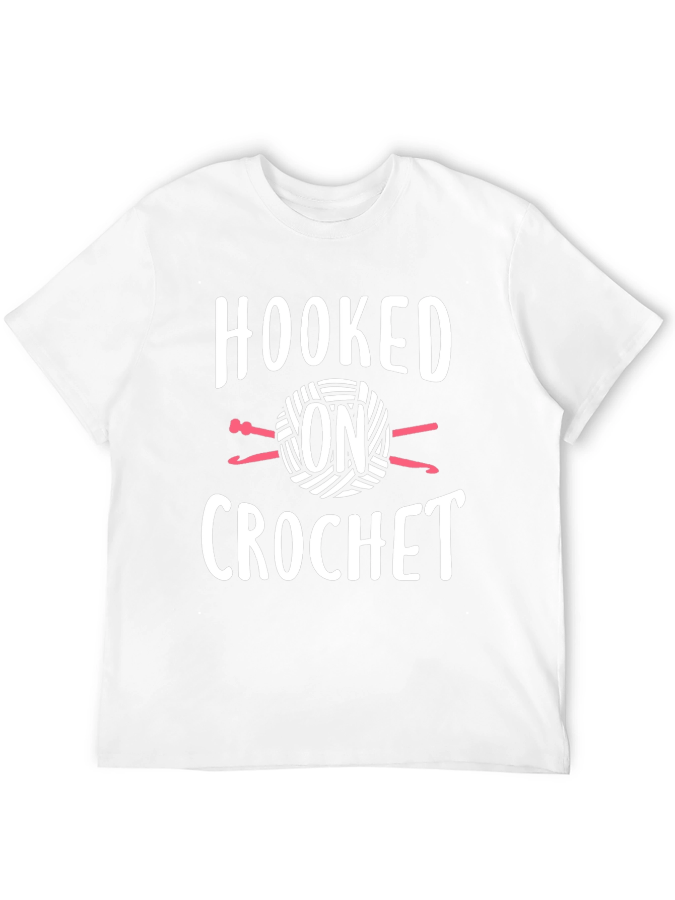 Hooked on Crochet Graphic Tee - Black Cotton