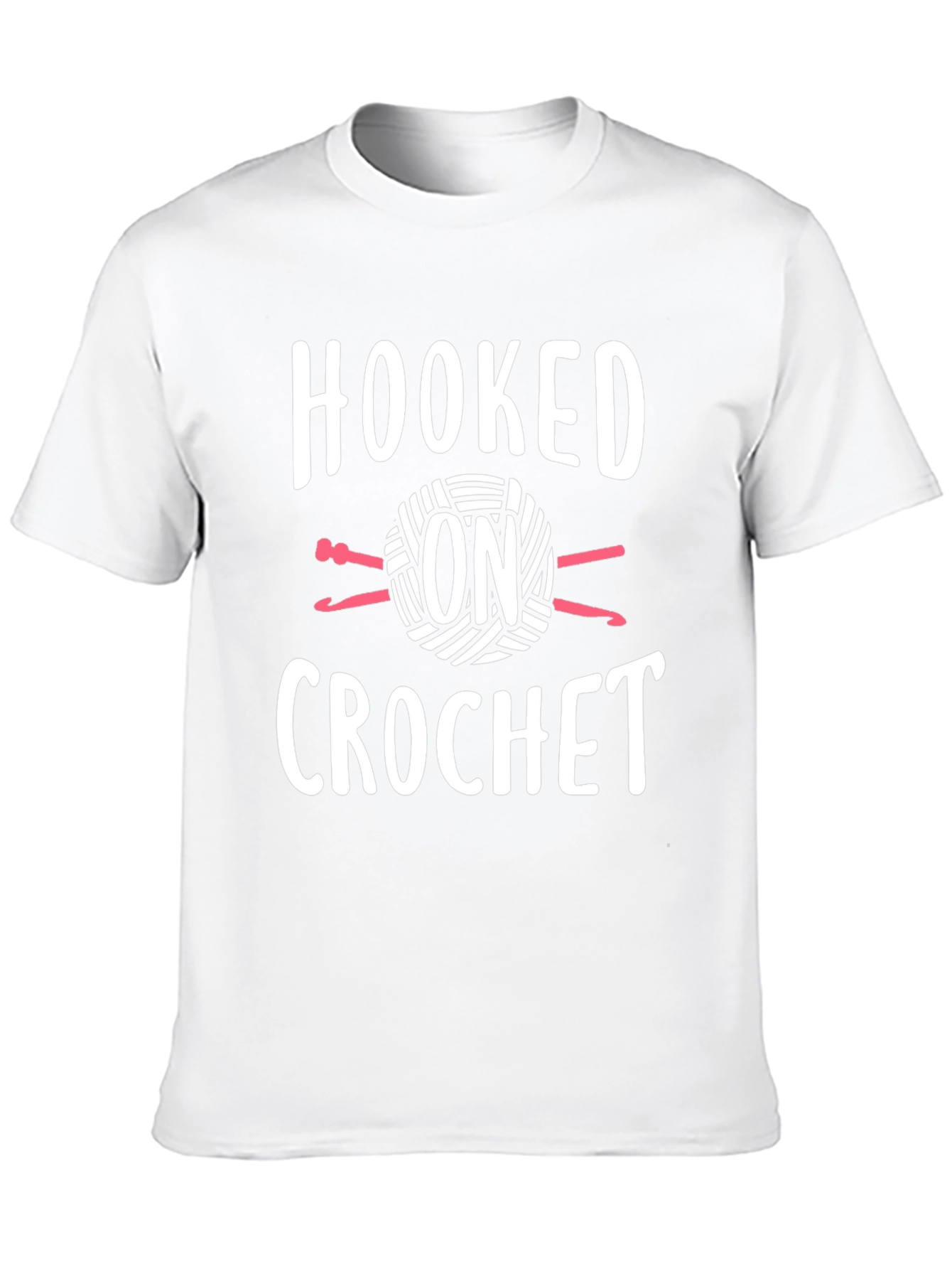 Hooked on Crochet Graphic Tee - Black Cotton