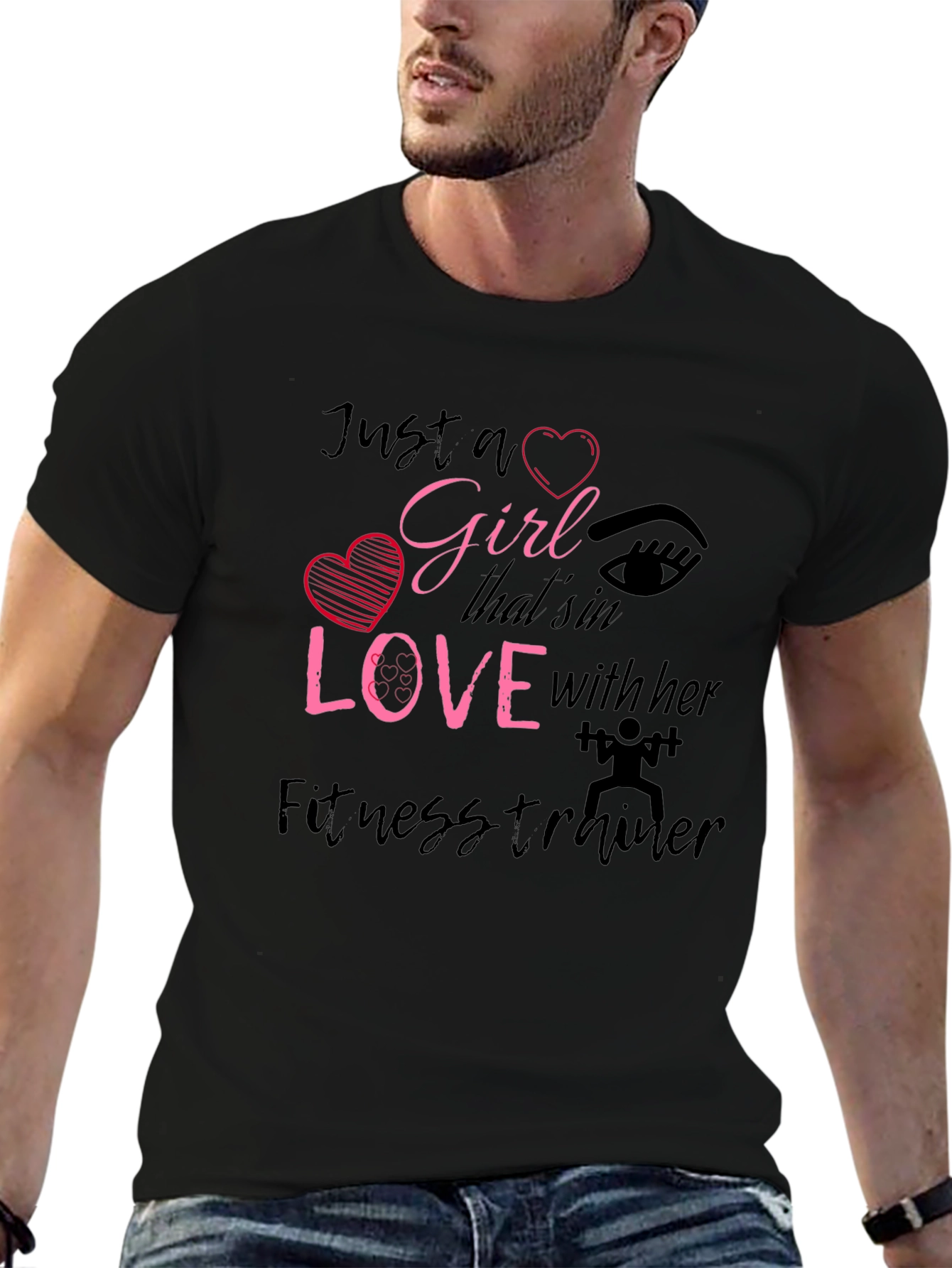Girl in Love Fitness Trainer Graphic Tee