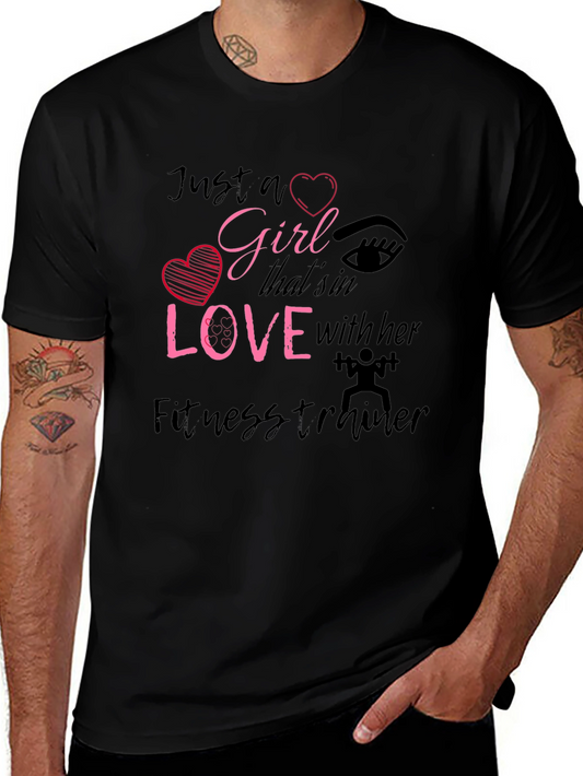 Girl in Love Fitness Trainer Graphic Tee