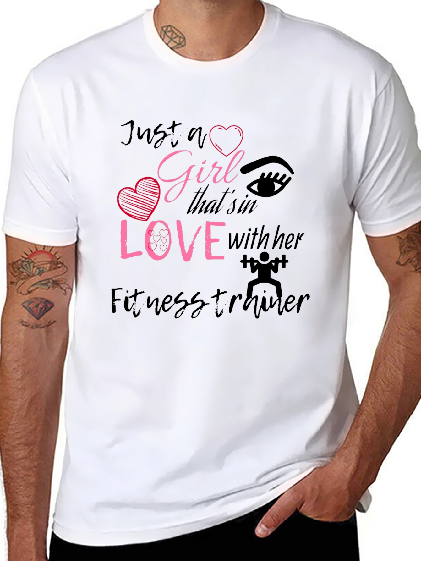 Girl in Love Fitness Trainer Graphic Tee