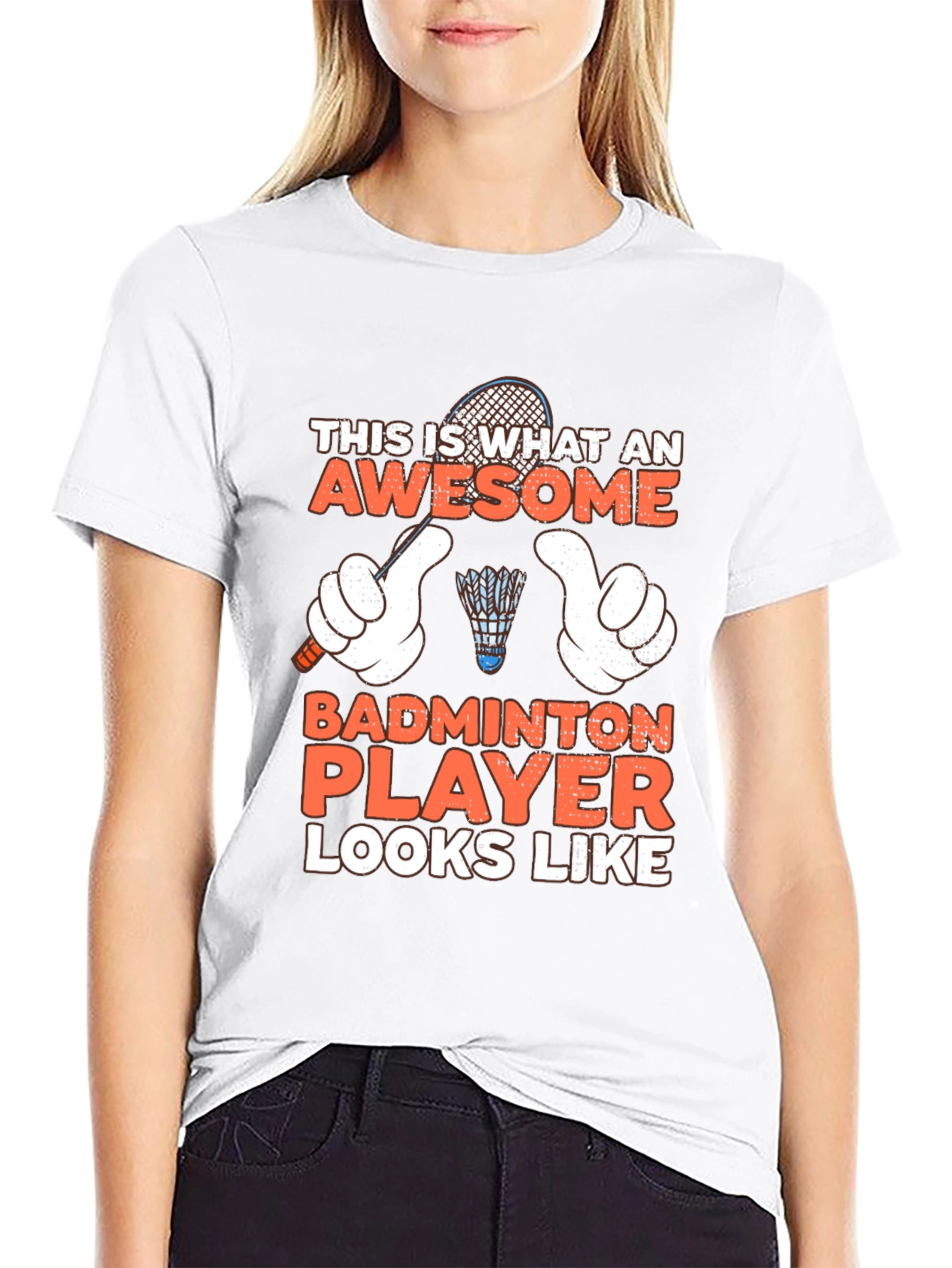 Awesome Badminton Player T-Shirt