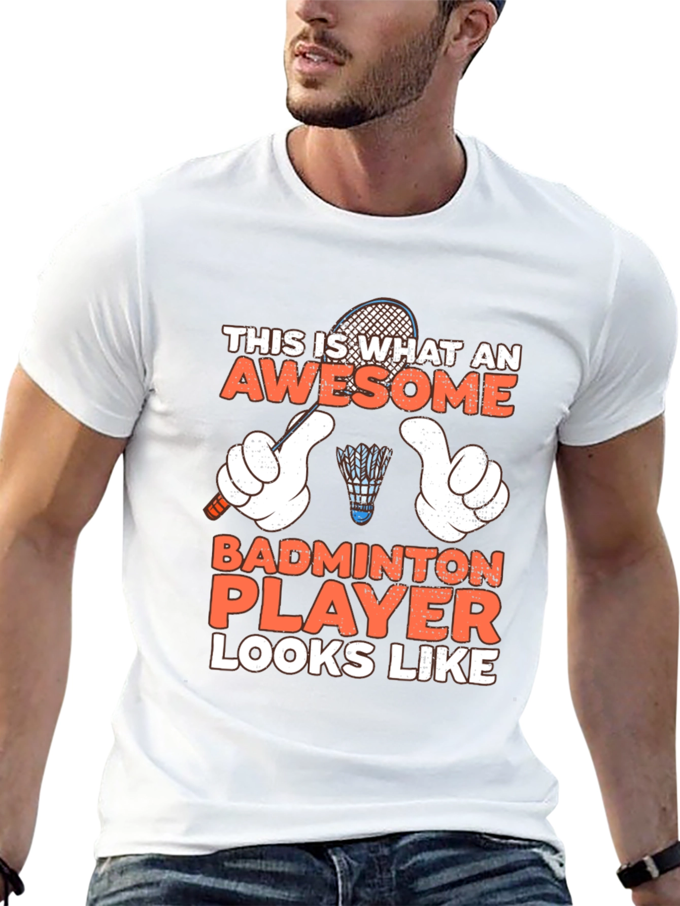 Awesome Badminton Player T-Shirt