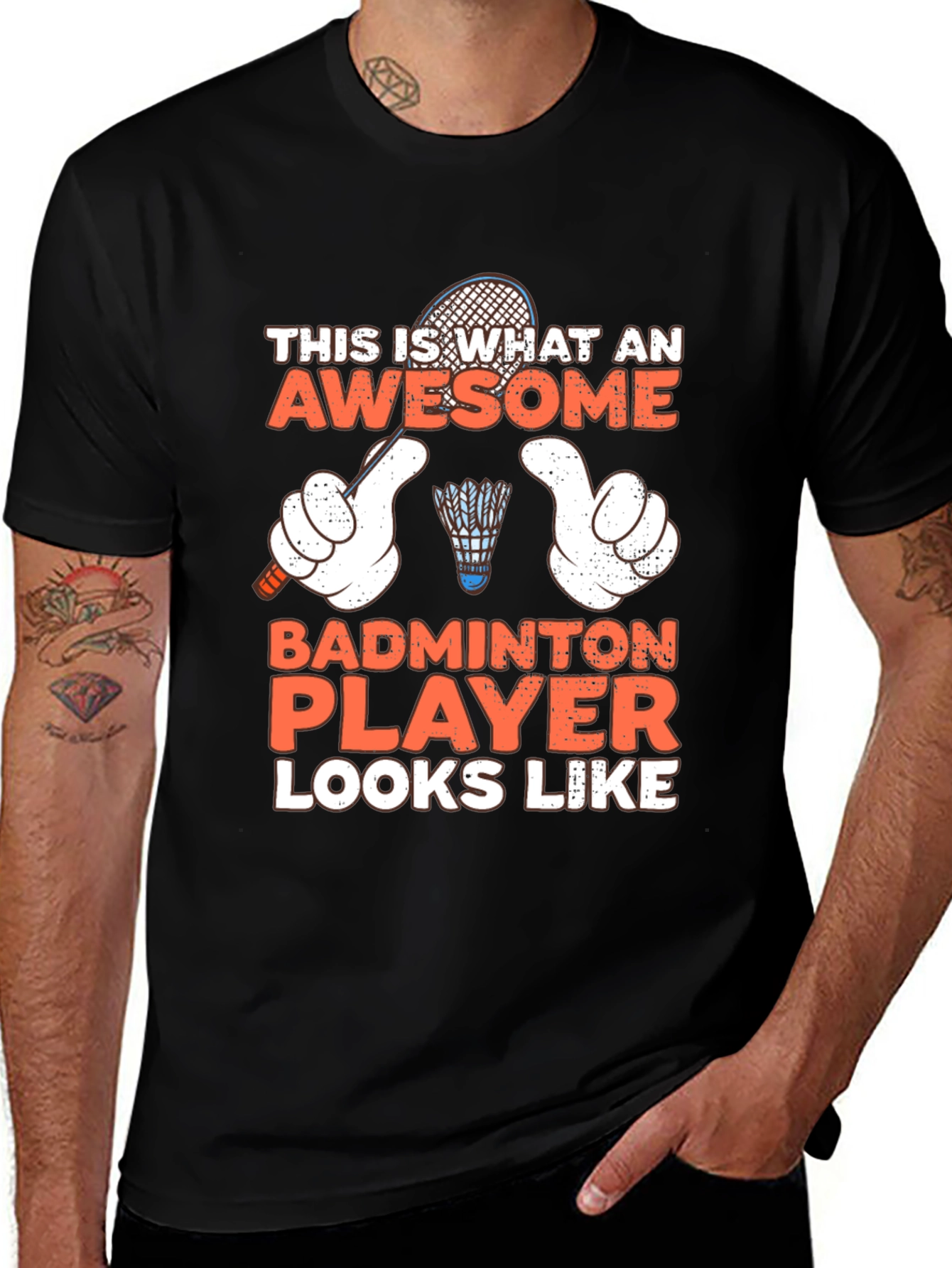 Awesome Badminton Player T-Shirt
