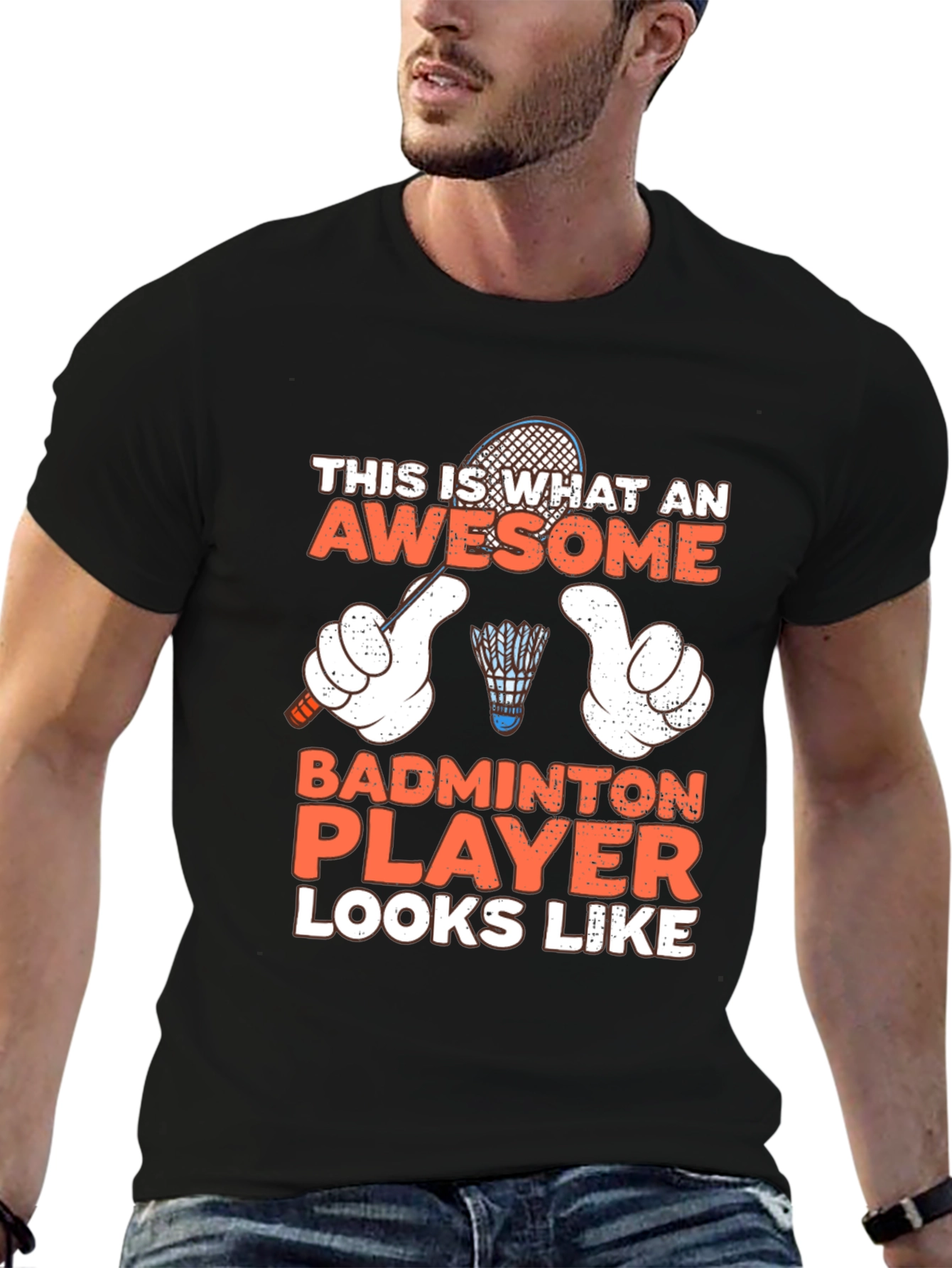 Awesome Badminton Player T-Shirt