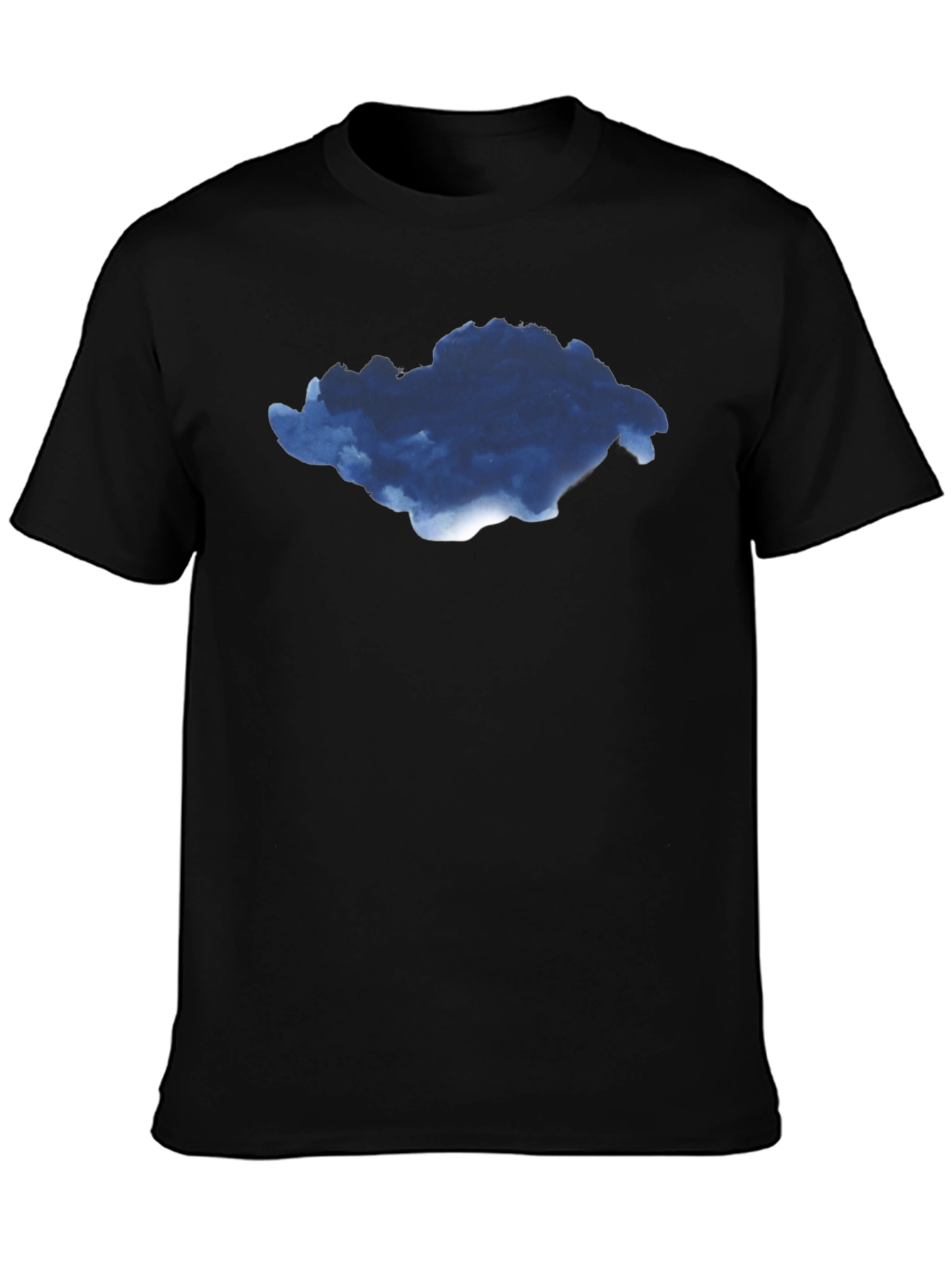 Cloud Graphic Black T-Shirt for Men