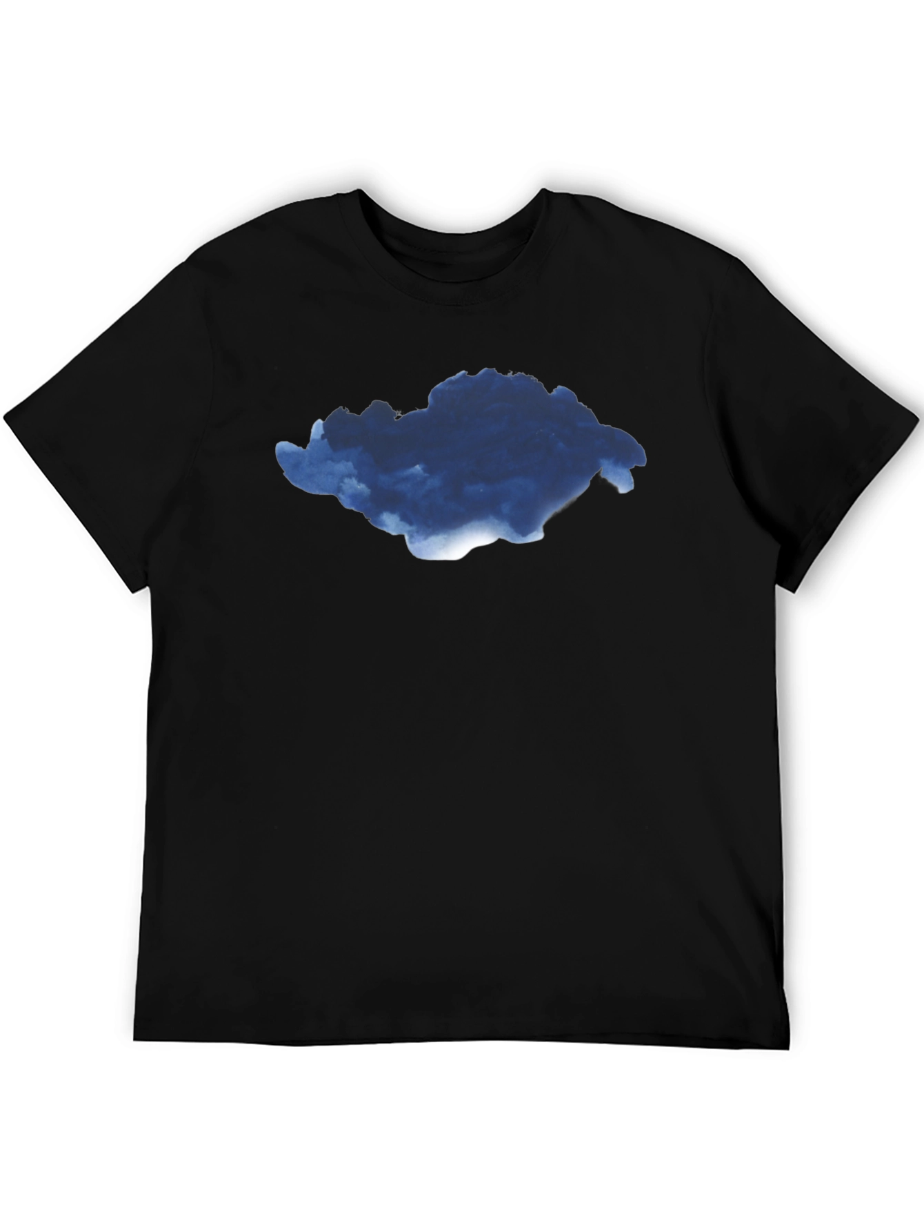 Cloud Graphic Black T-Shirt for Men