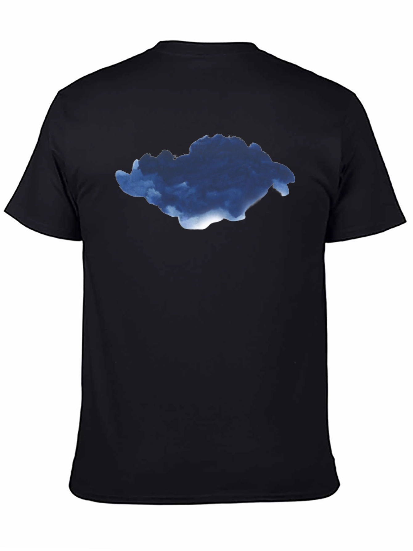 Cloud Graphic Black T-Shirt for Men