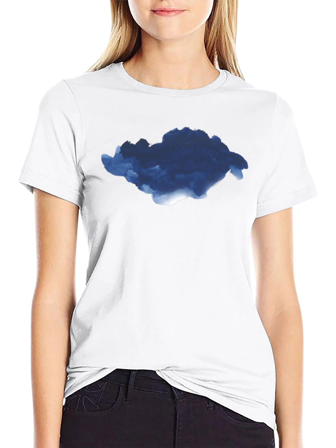 Cloud Graphic Black T-Shirt for Men