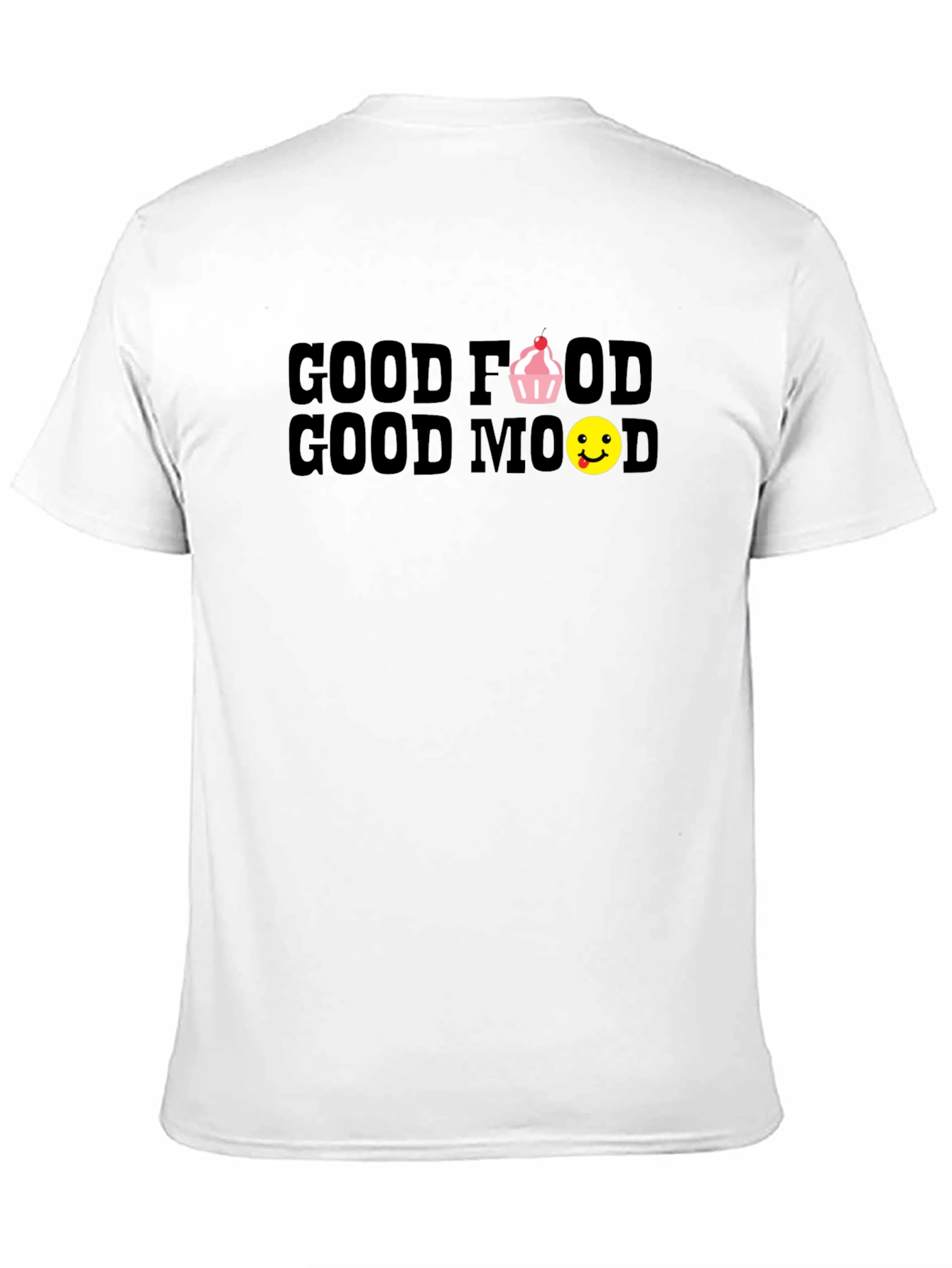 Good Food Good Mood Black T-Shirt