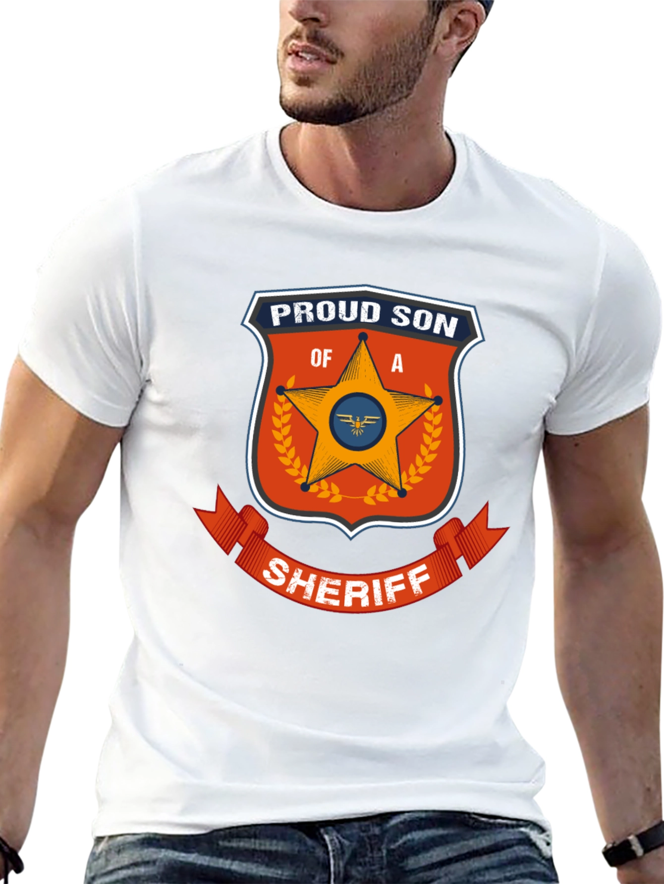 Proud Son of a Sheriff Graphic T-Shirt