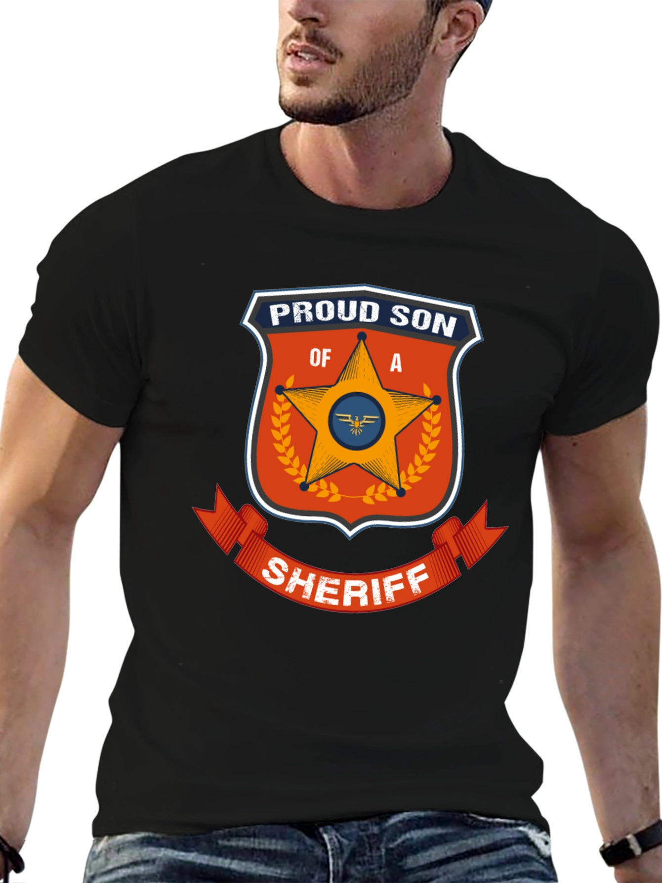 Proud Son of a Sheriff Graphic T-Shirt