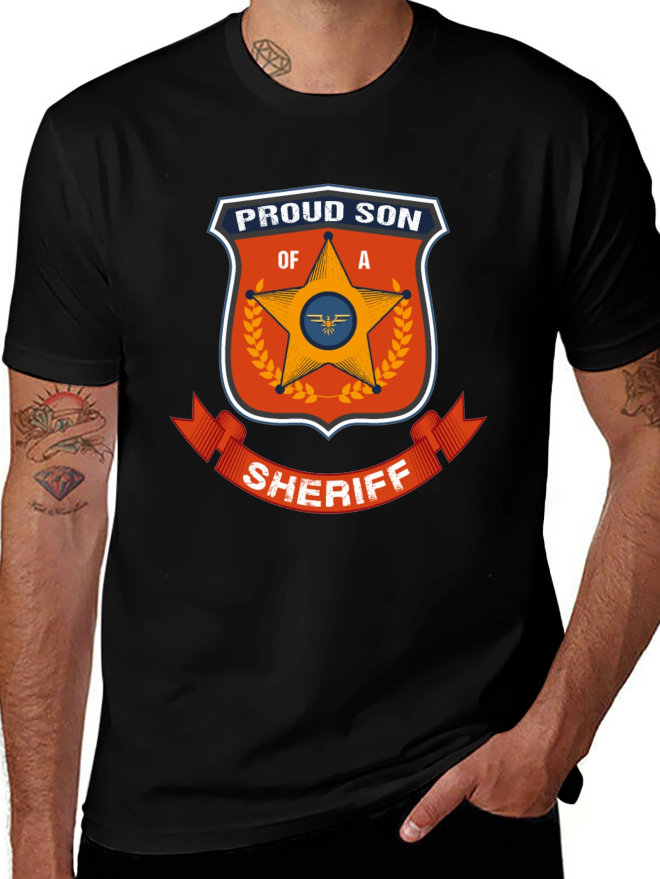 Proud Son of a Sheriff Graphic T-Shirt