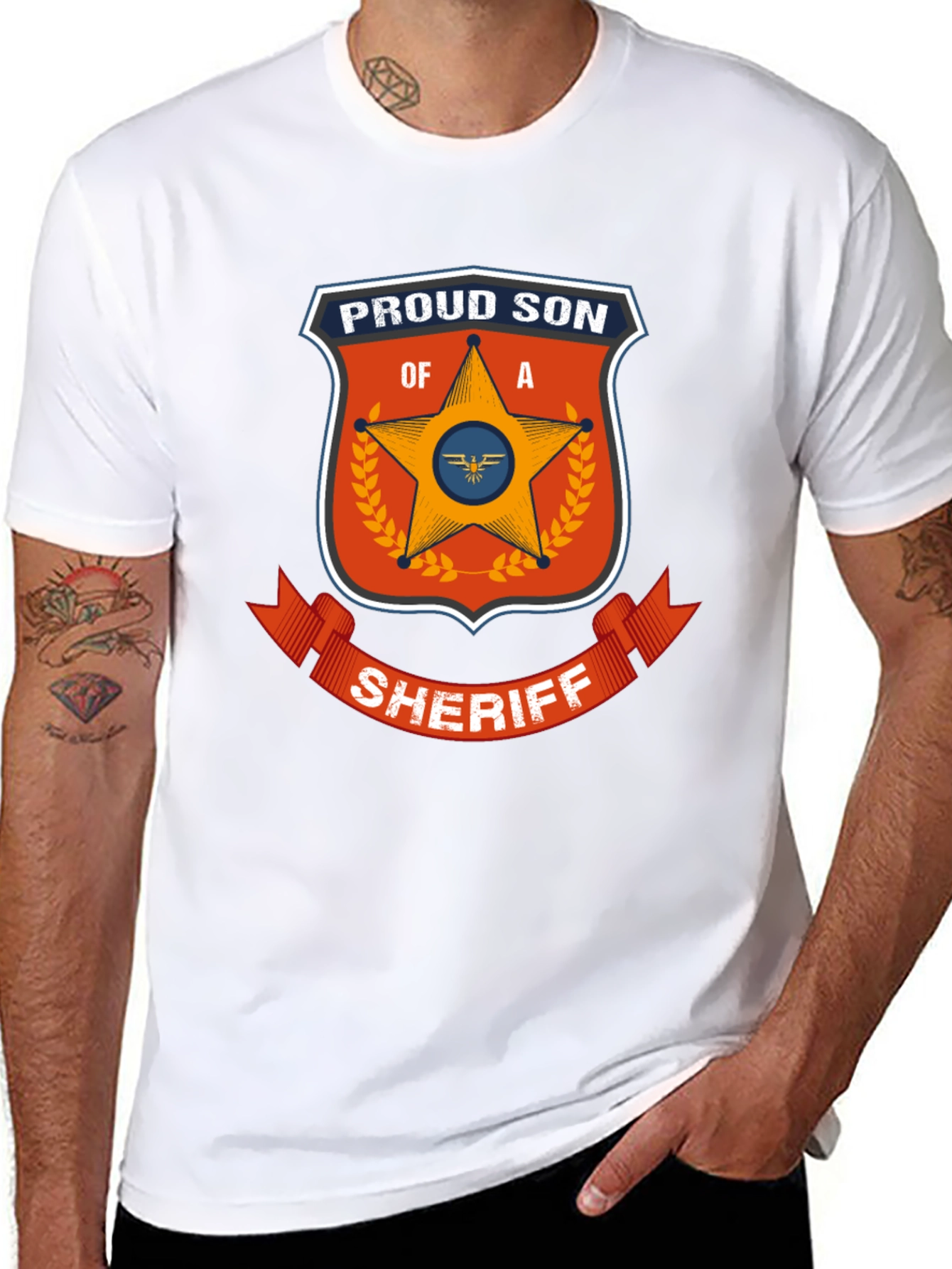 Proud Son of a Sheriff Graphic T-Shirt