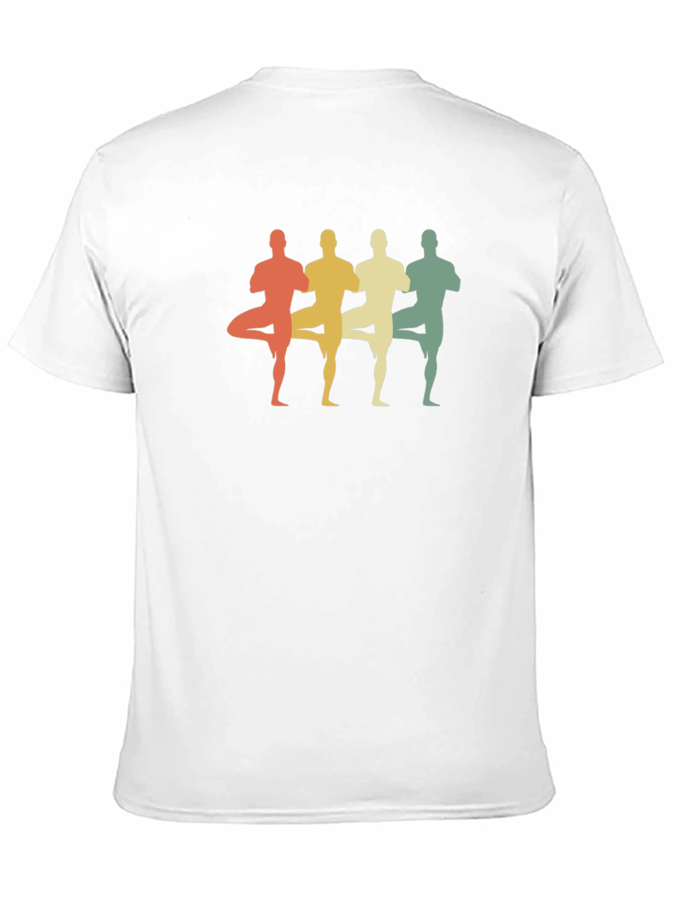 Yoga Pose Silhouette T-Shirt - Black