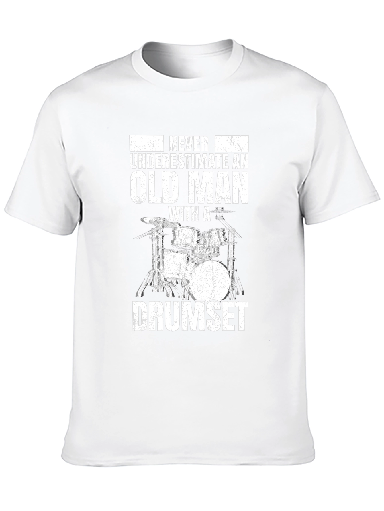 Old Man Drumset T-Shirt - Funny Musician Gift