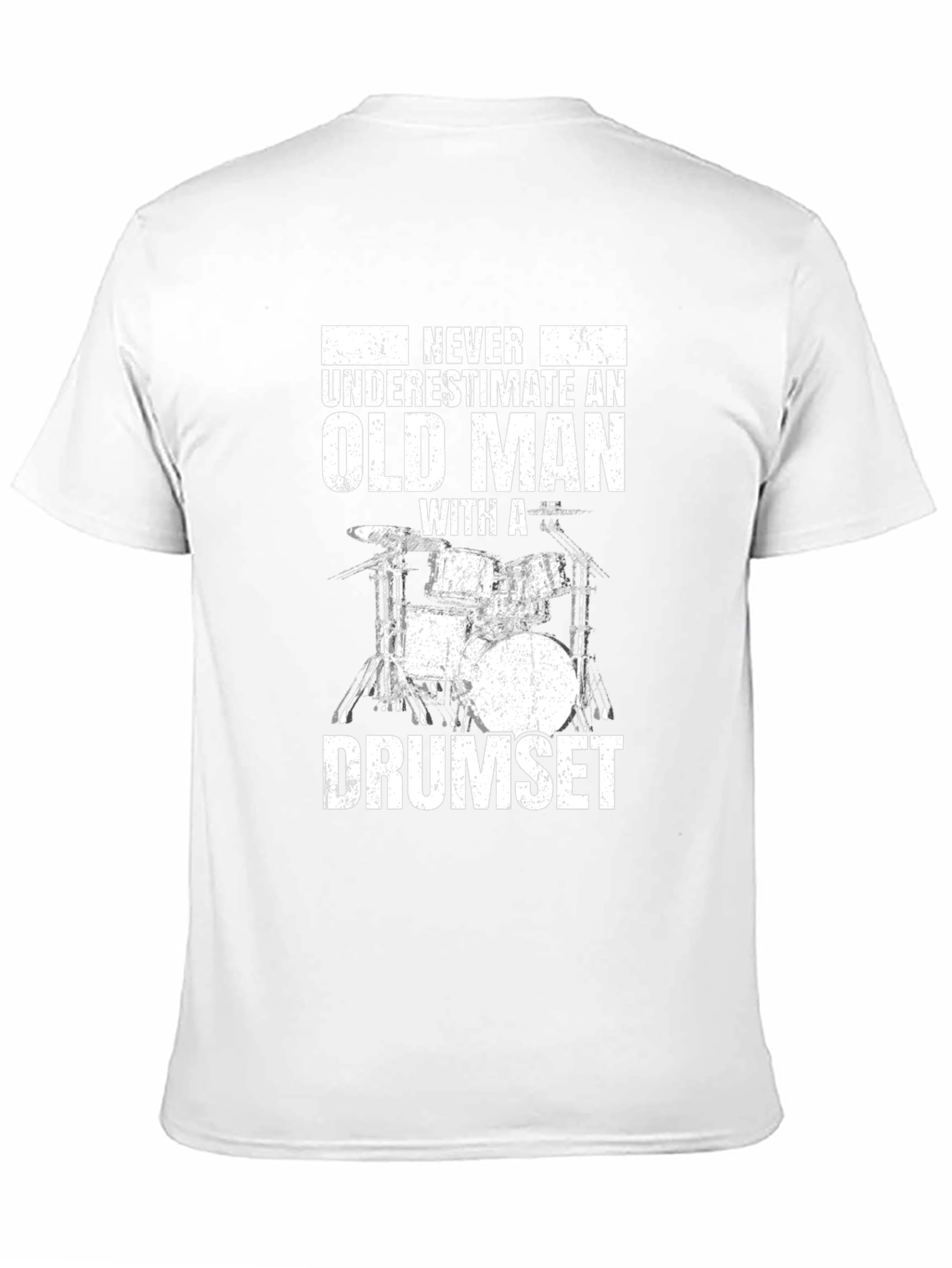 Old Man Drumset T-Shirt - Funny Musician Gift