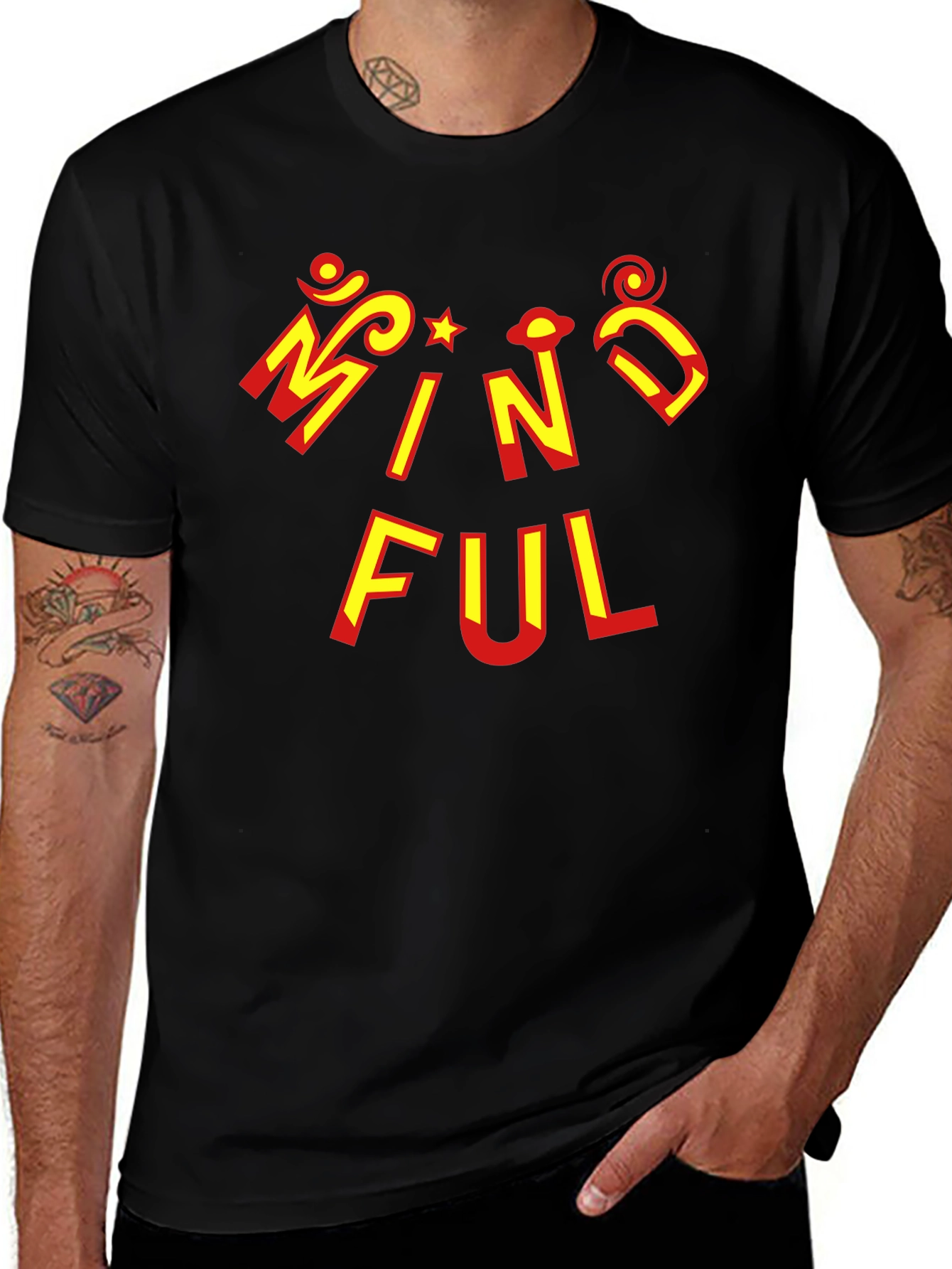 Mindful Graphic T-Shirt - Unisex Black Tee