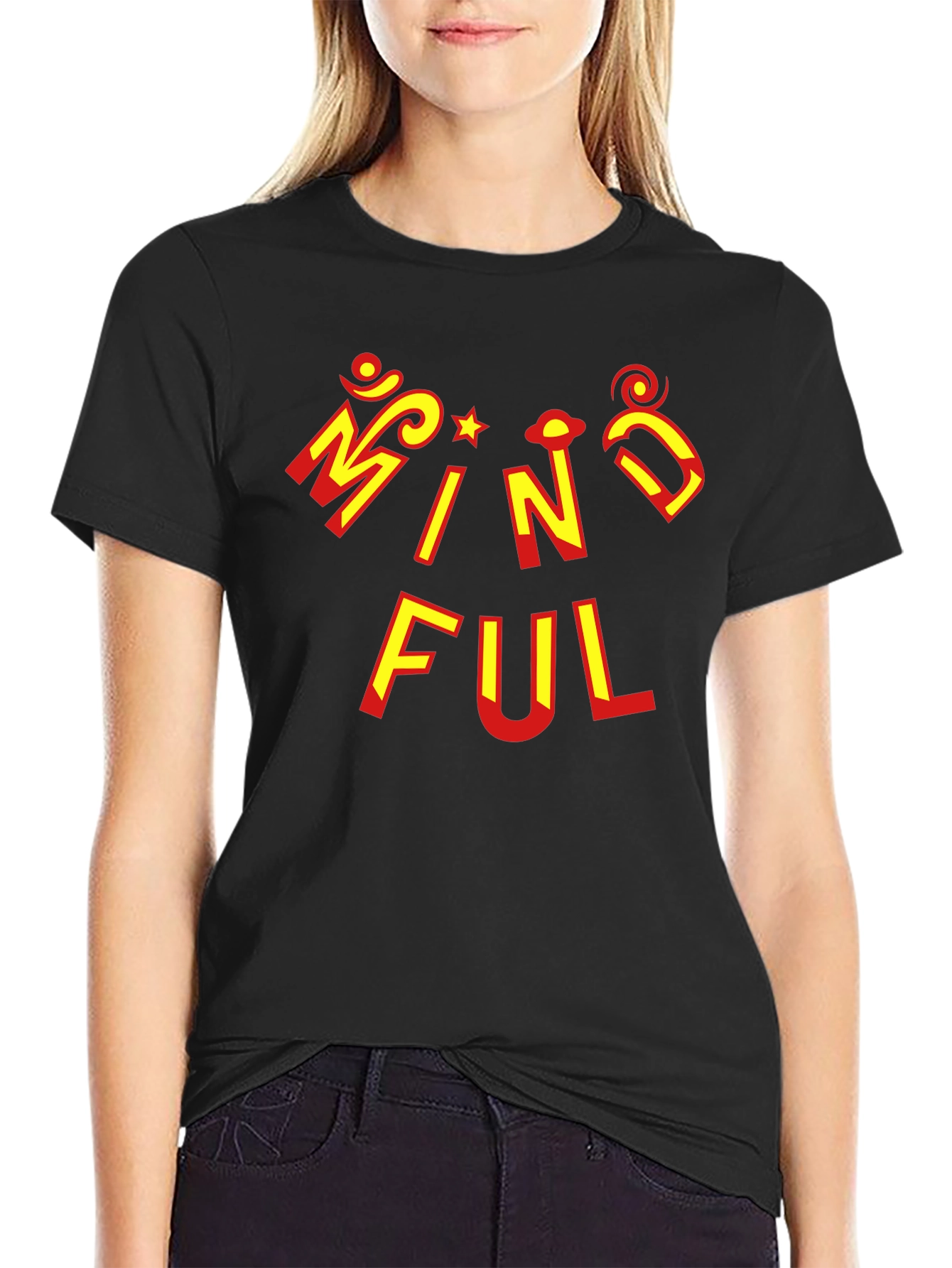 Mindful Graphic T-Shirt - Unisex Black Tee