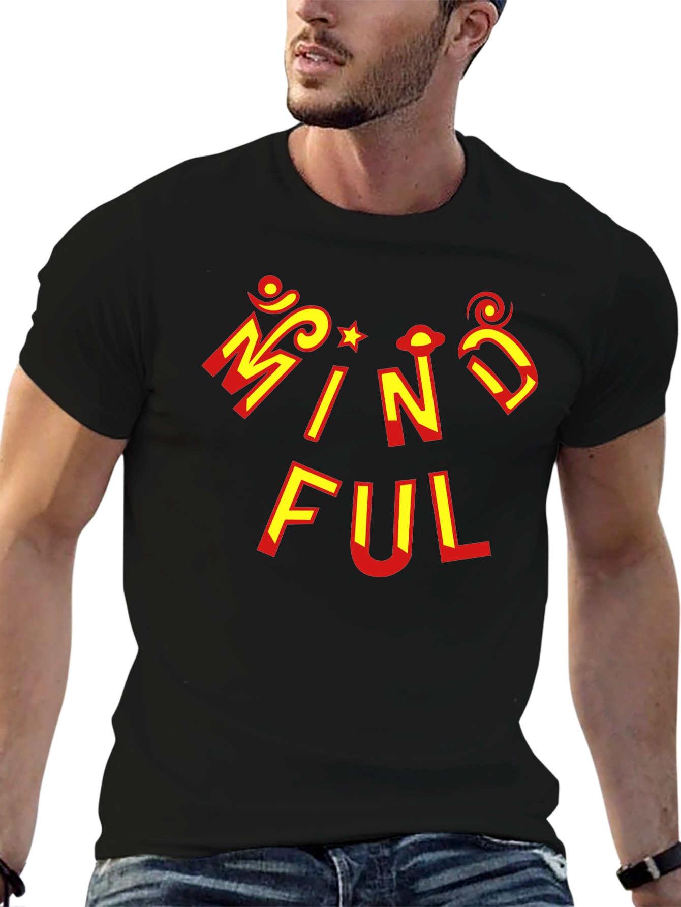 Mindful Graphic T-Shirt - Unisex Black Tee