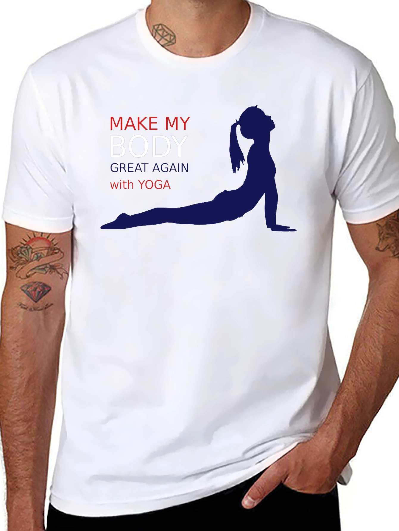 Yoga T-Shirt: Make My Body Great Again