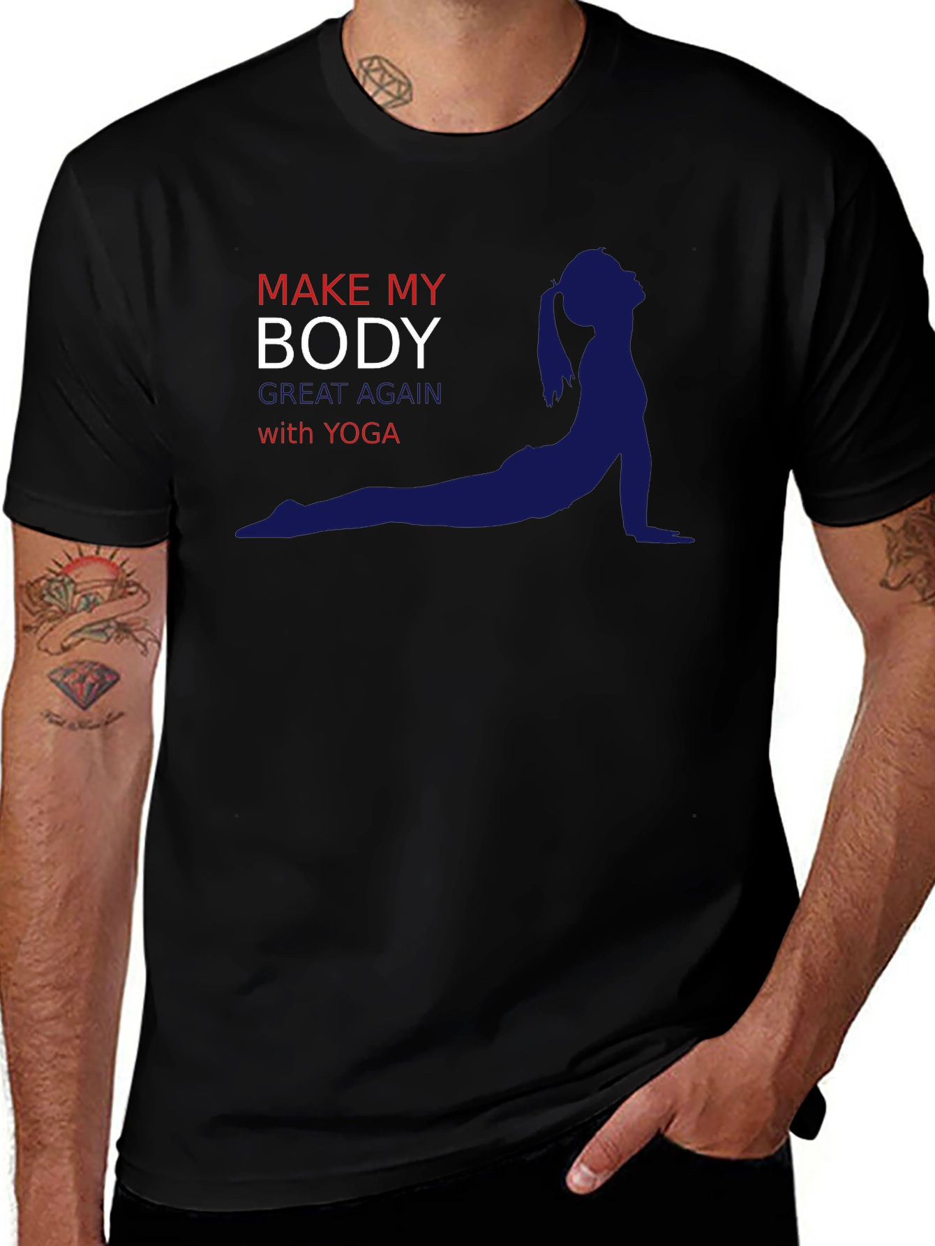 Yoga T-Shirt: Make My Body Great Again