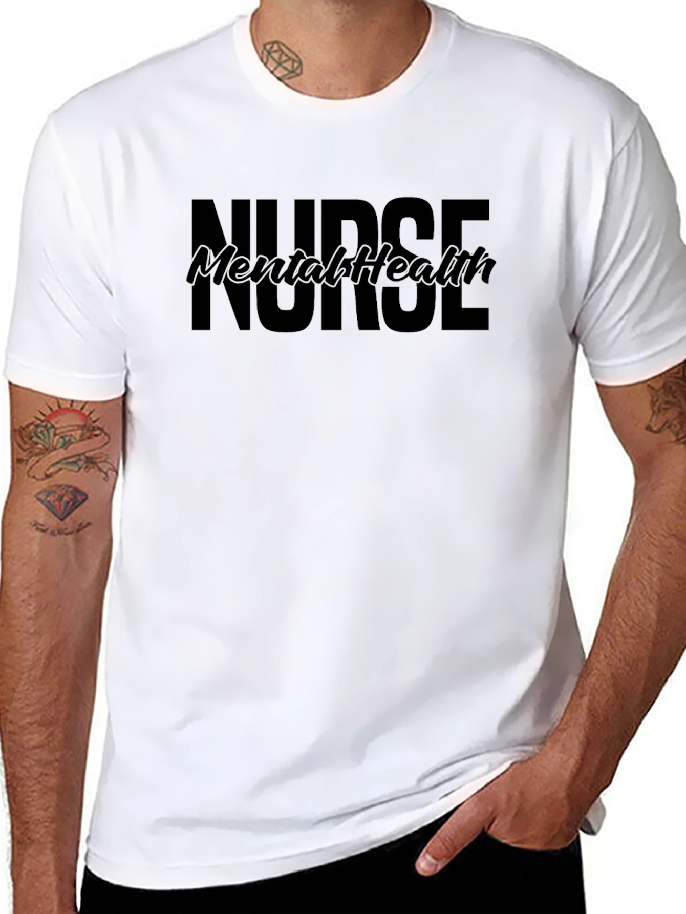 Mental Health Nurse Black T-Shirt