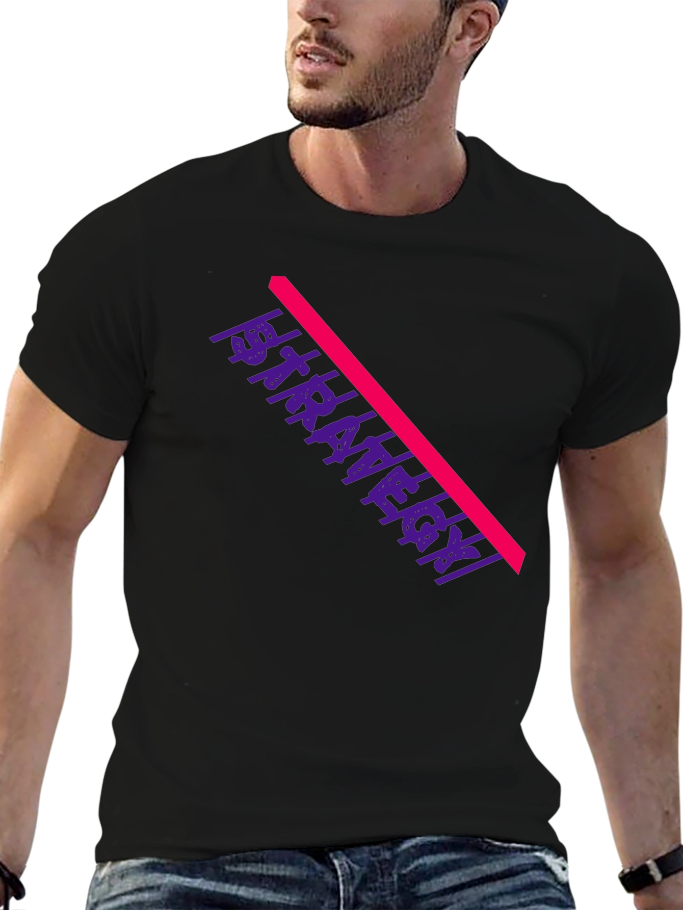 Strategy Black Graphic Tee