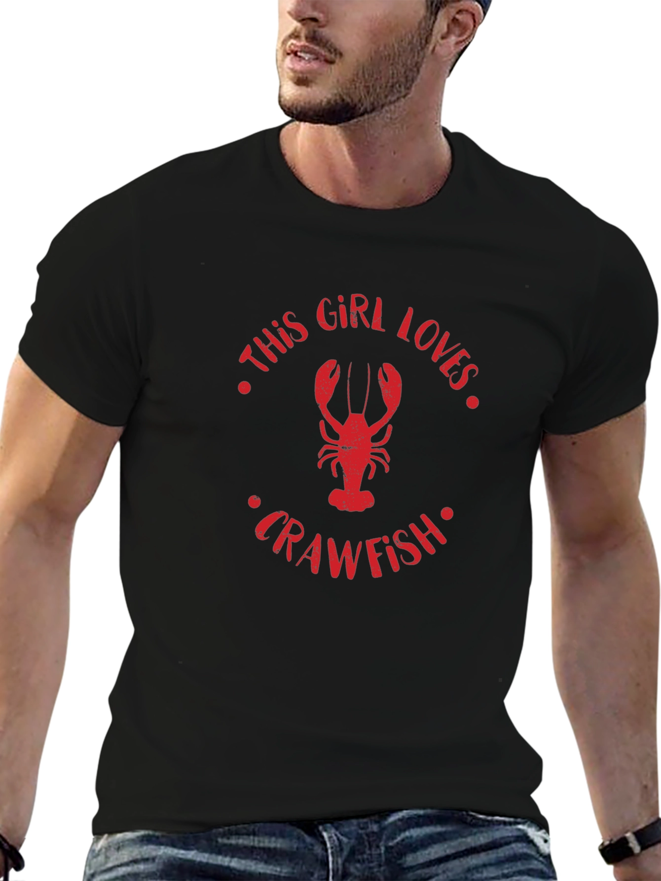 This Girl Loves Crawfish Graphic Tee