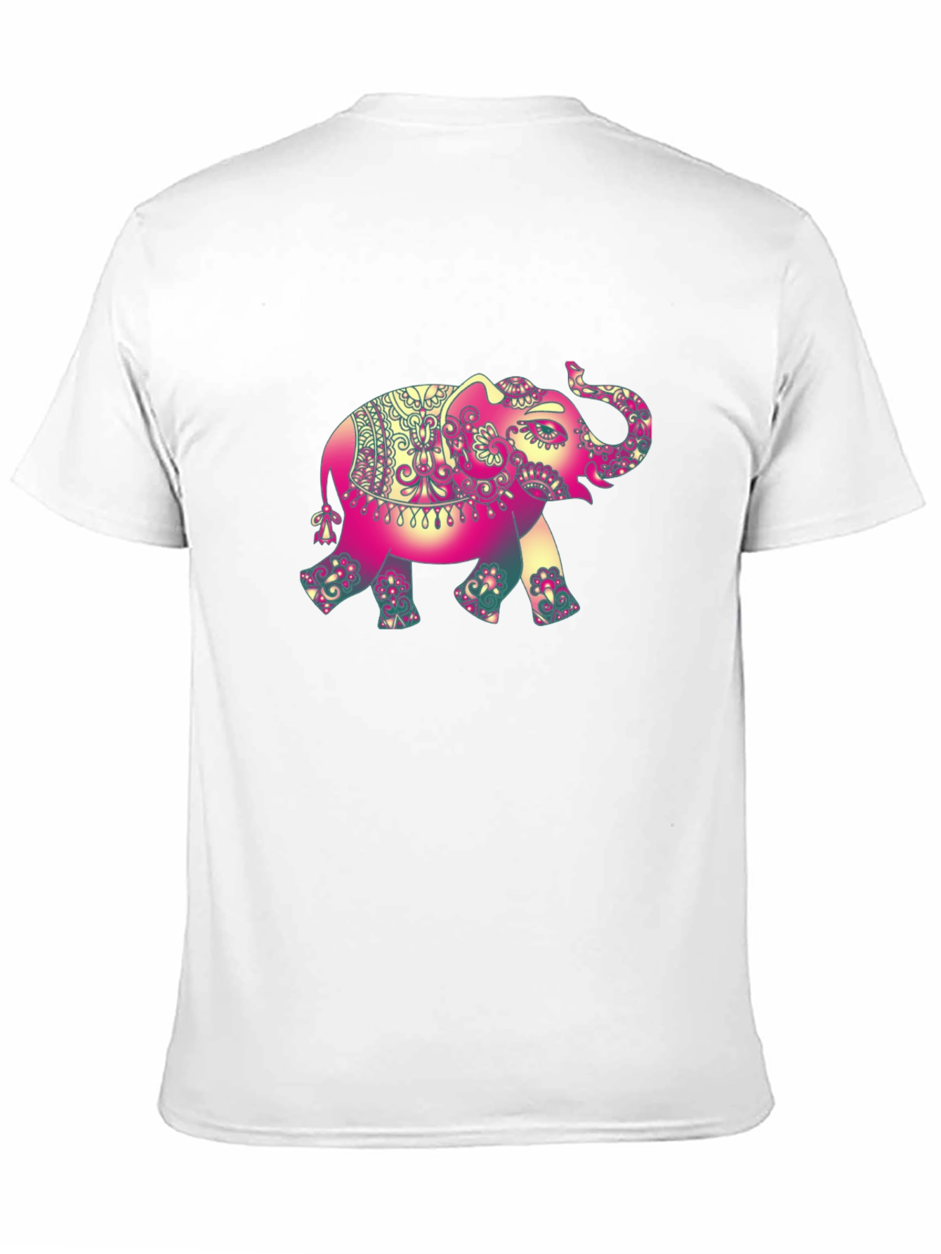 Elephant Graphic Tee - Stylish Mens Black T-Shirt