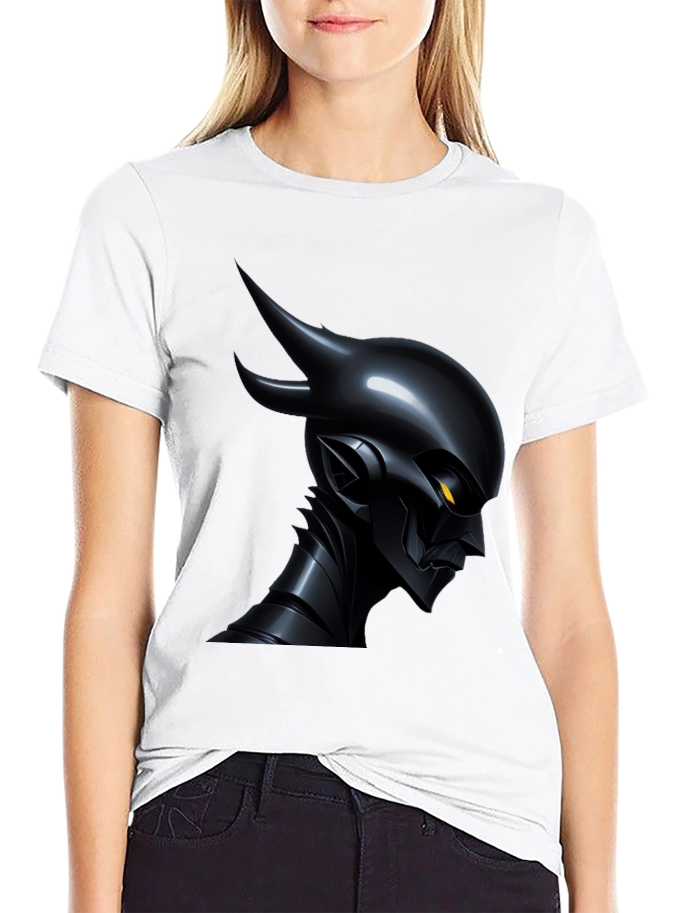 Dark Cyberpunk Demon T-Shirt - Unique Graphic Tee