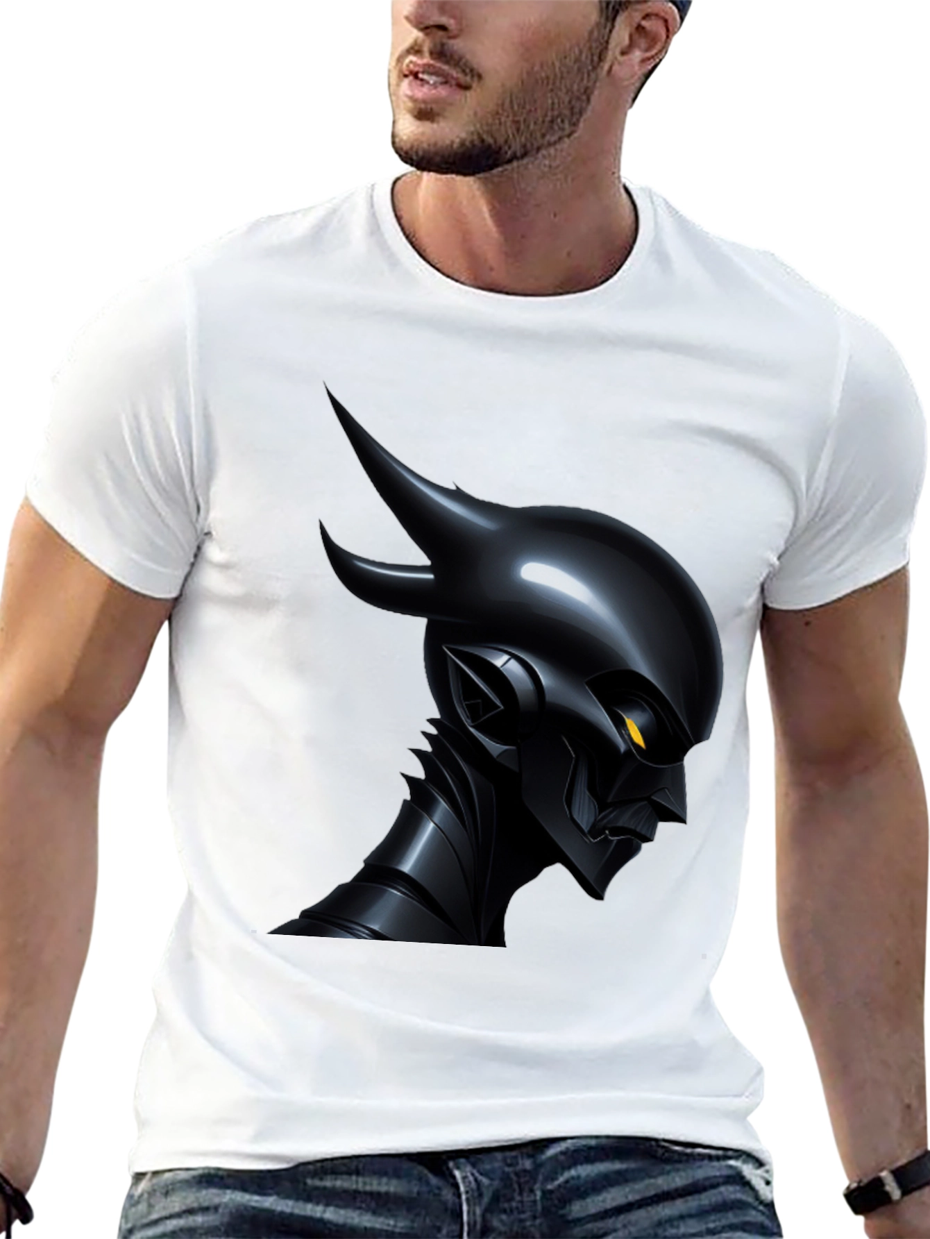 Dark Cyberpunk Demon T-Shirt - Unique Graphic Tee