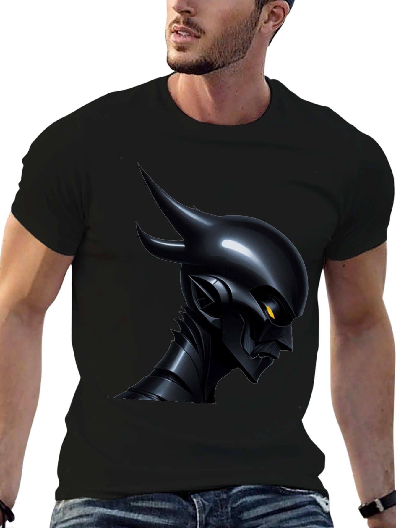 Dark Cyberpunk Demon T-Shirt - Unique Graphic Tee