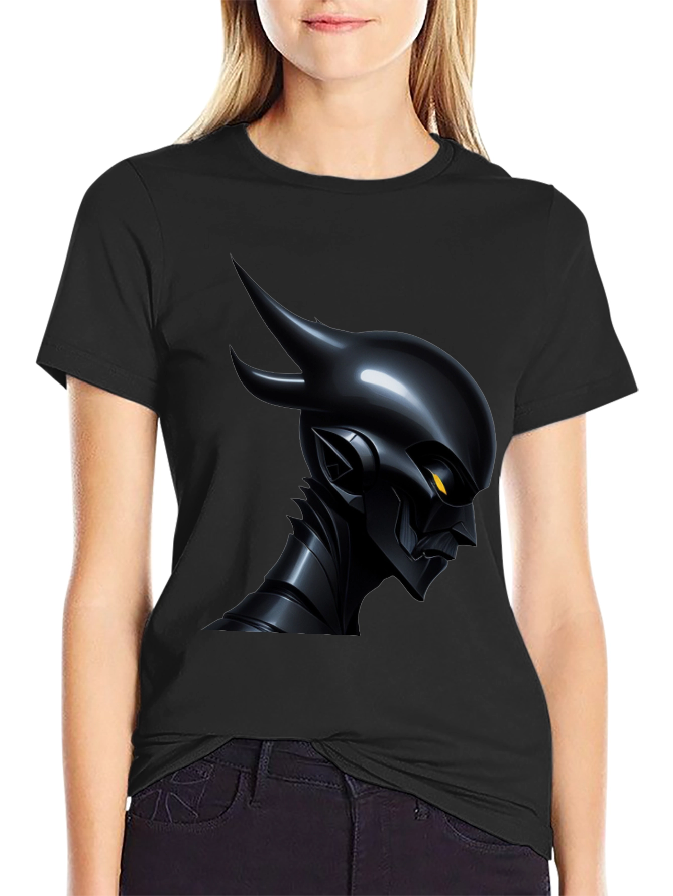 Dark Cyberpunk Demon T-Shirt - Unique Graphic Tee