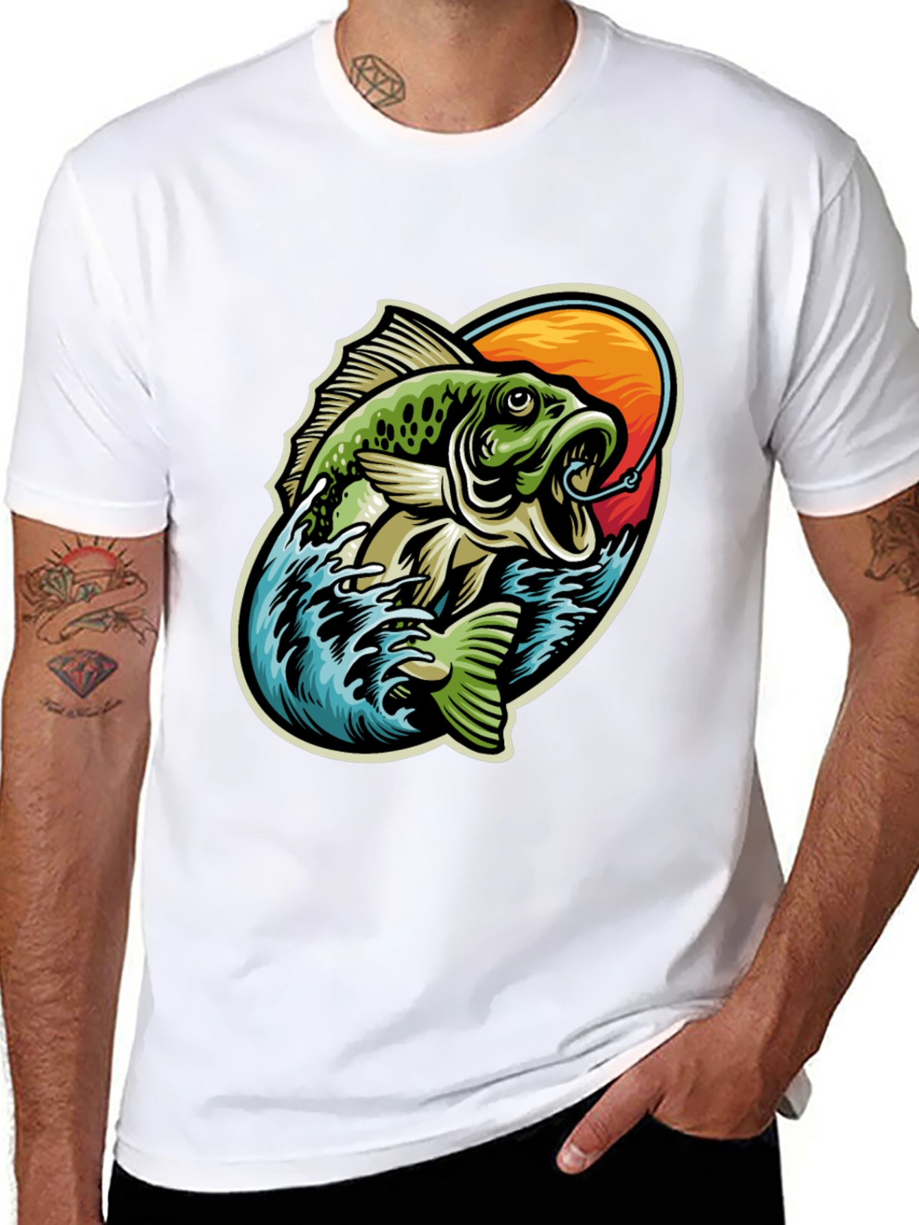 Bass Fishing Graphic T-Shirt - Anglers Delight!