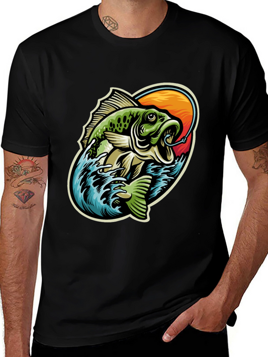 Bass Fishing Graphic T-Shirt - Anglers Delight!