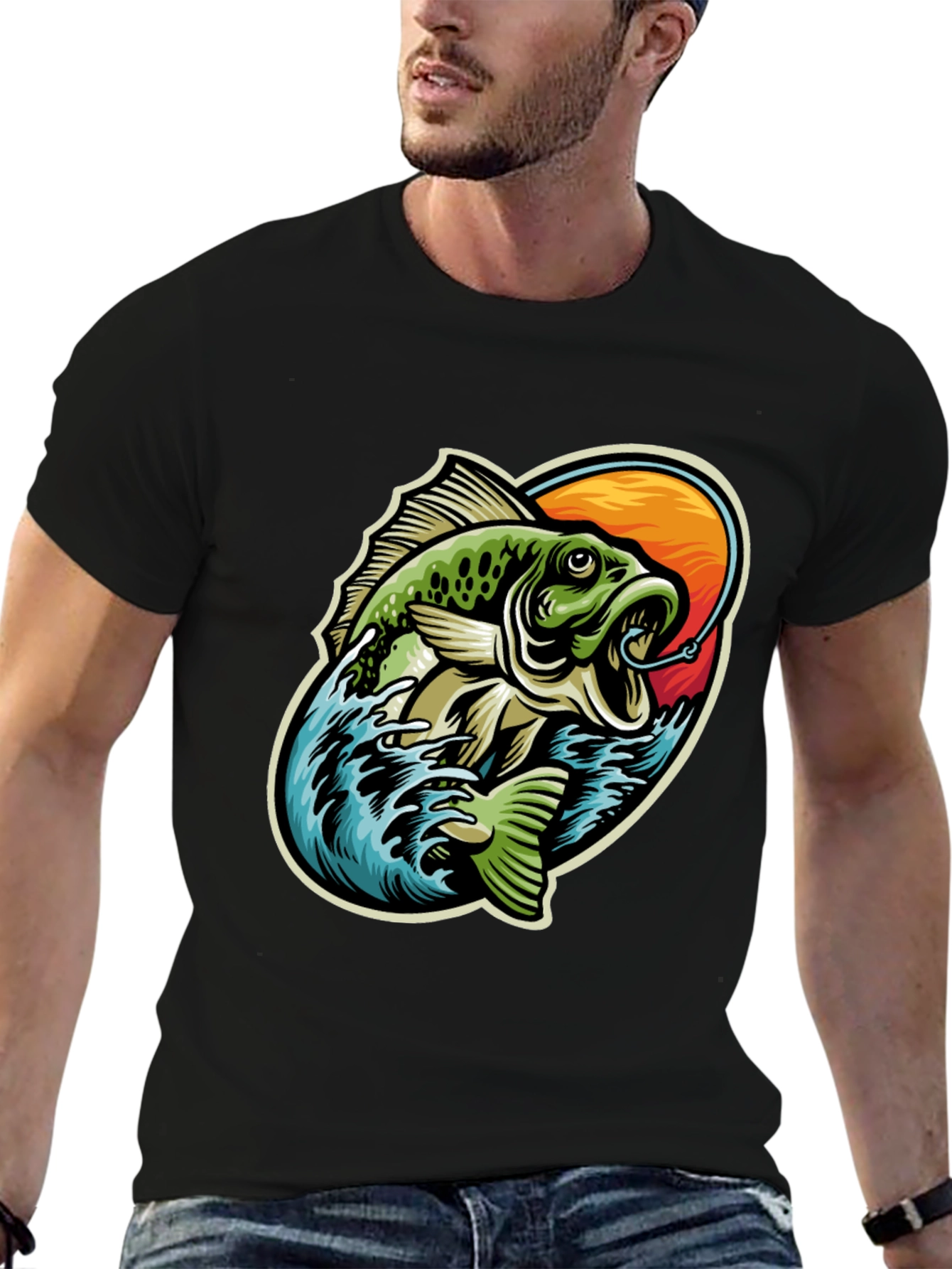 Bass Fishing Graphic T-Shirt - Anglers Delight!