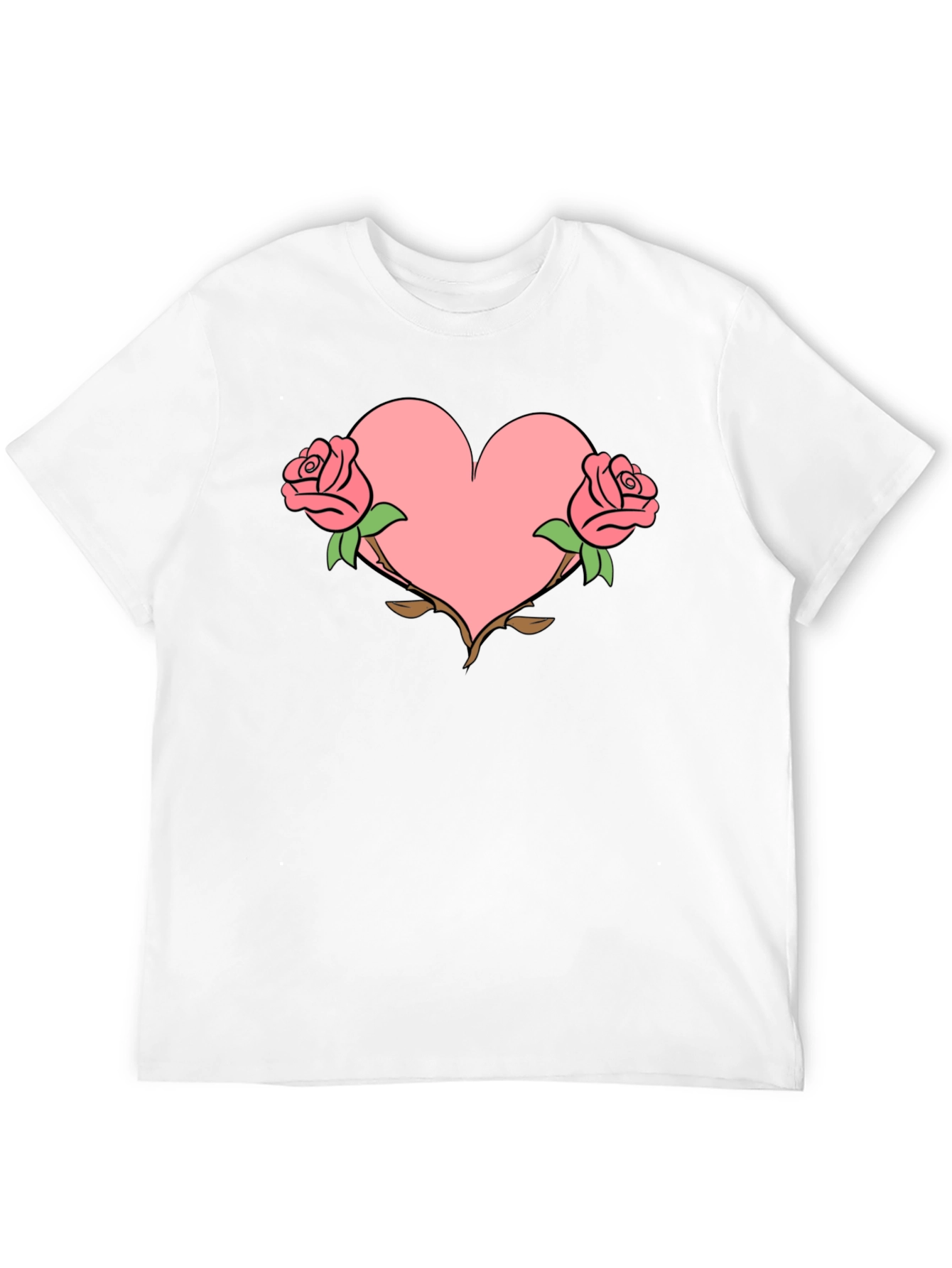 Heart & Roses Graphic T-Shirt