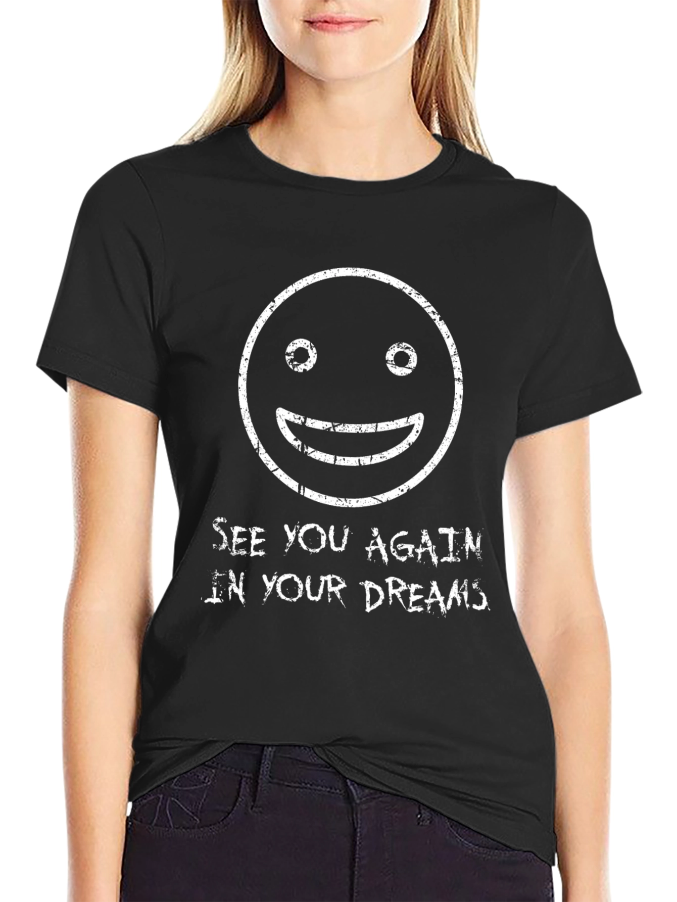 See You Again Dreams Graphic Tee - Black