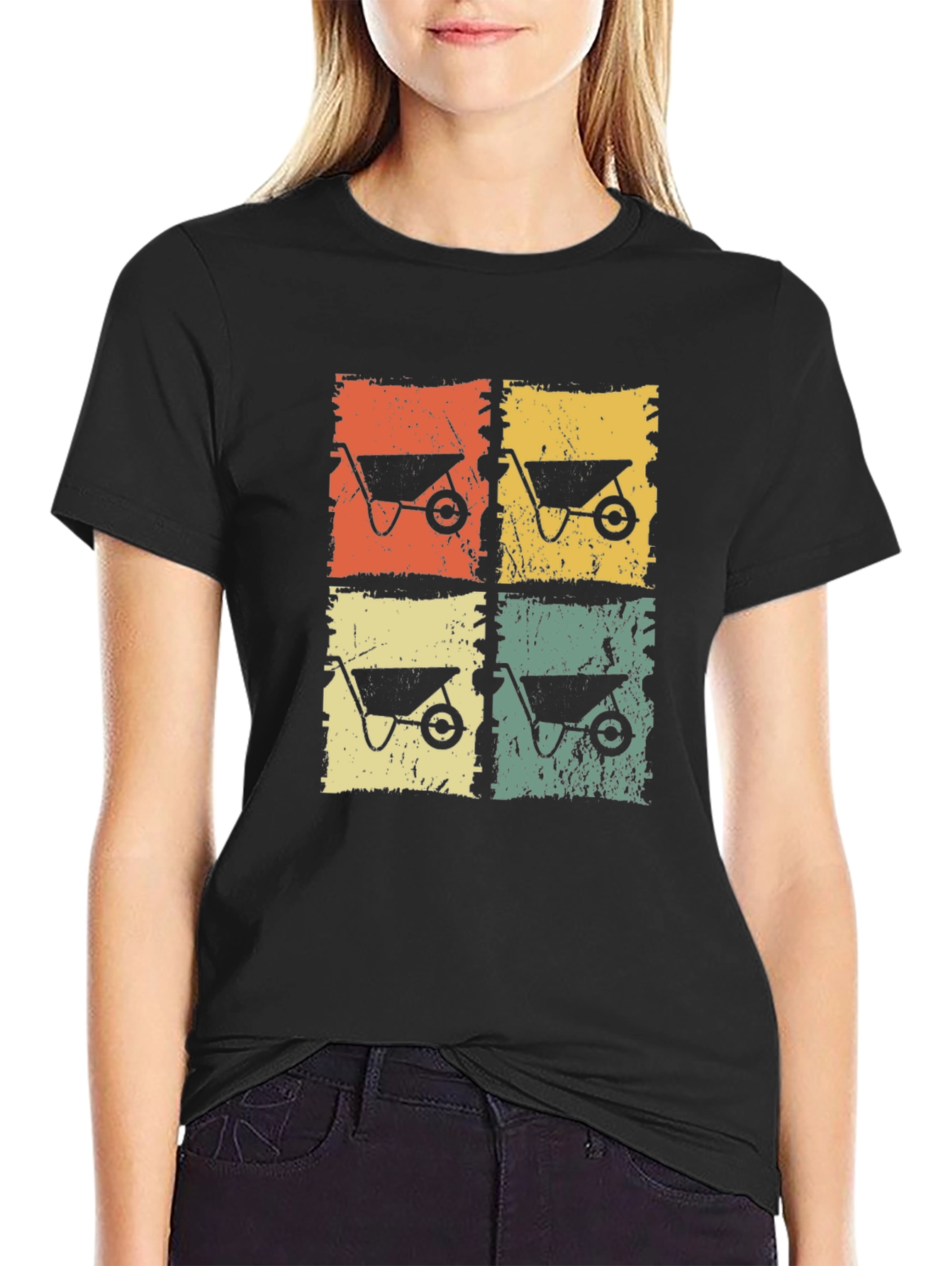 Retro Wheelbarrow Graphic Tee