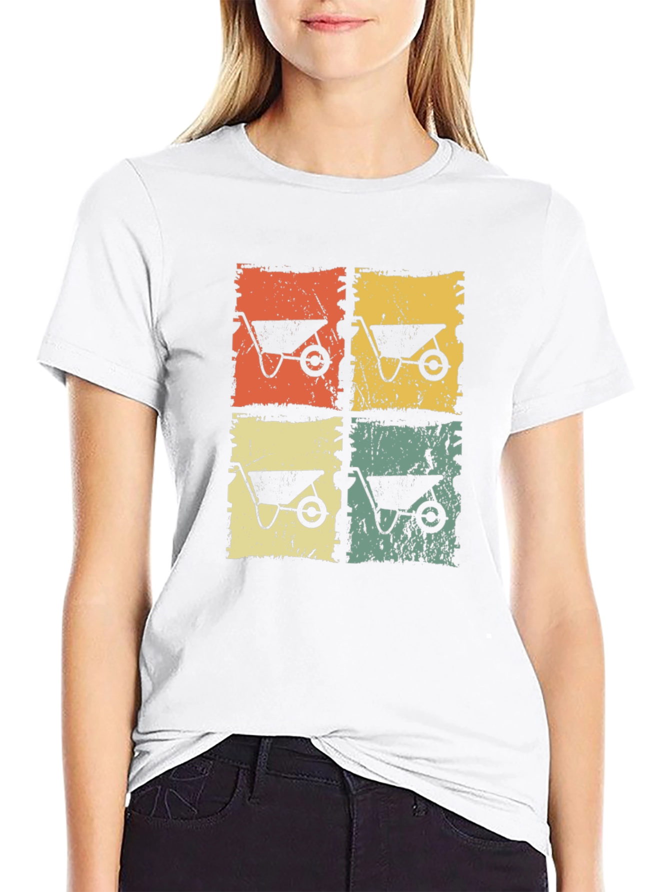 Retro Wheelbarrow Graphic Tee
