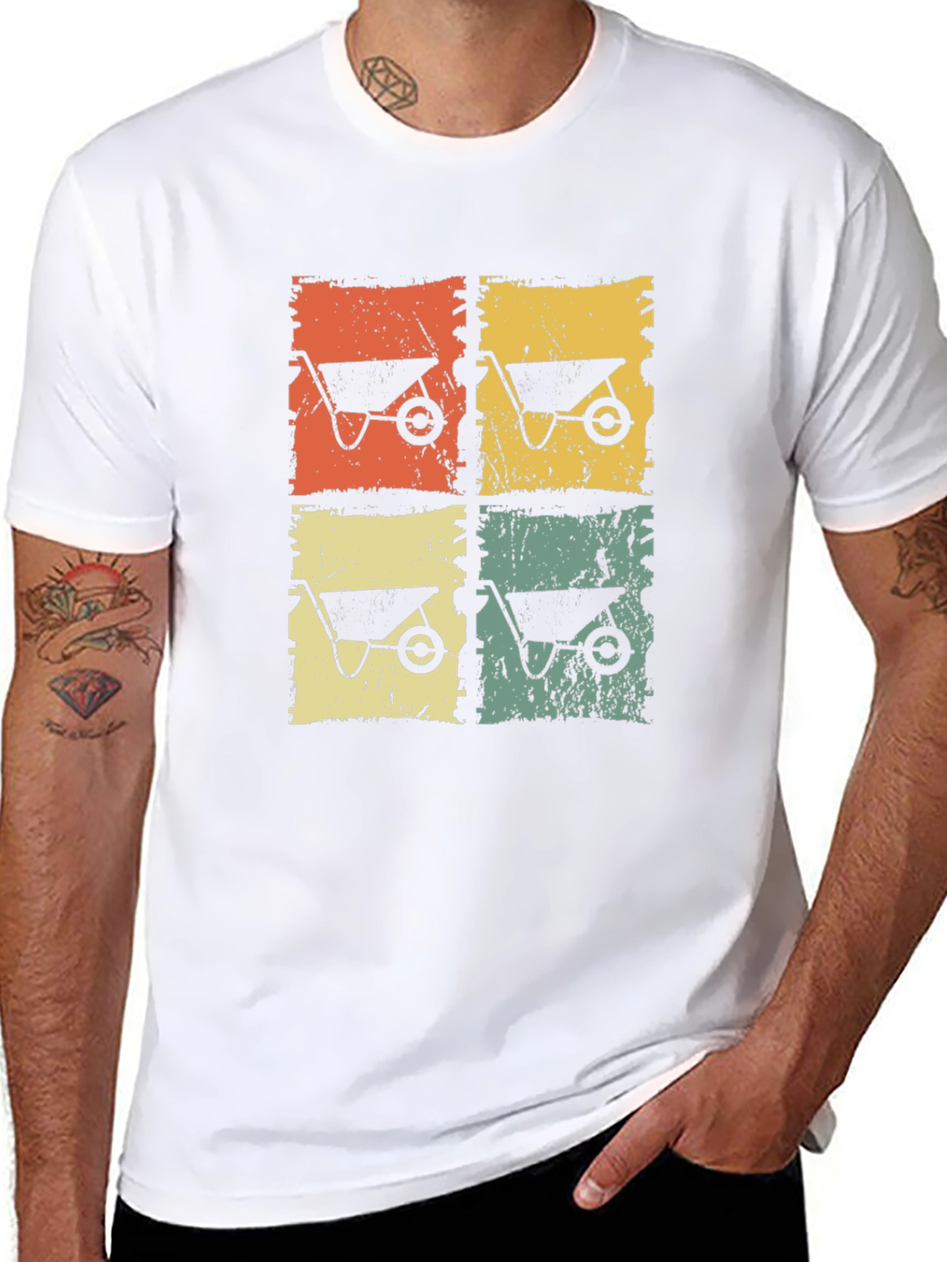 Retro Wheelbarrow Graphic Tee