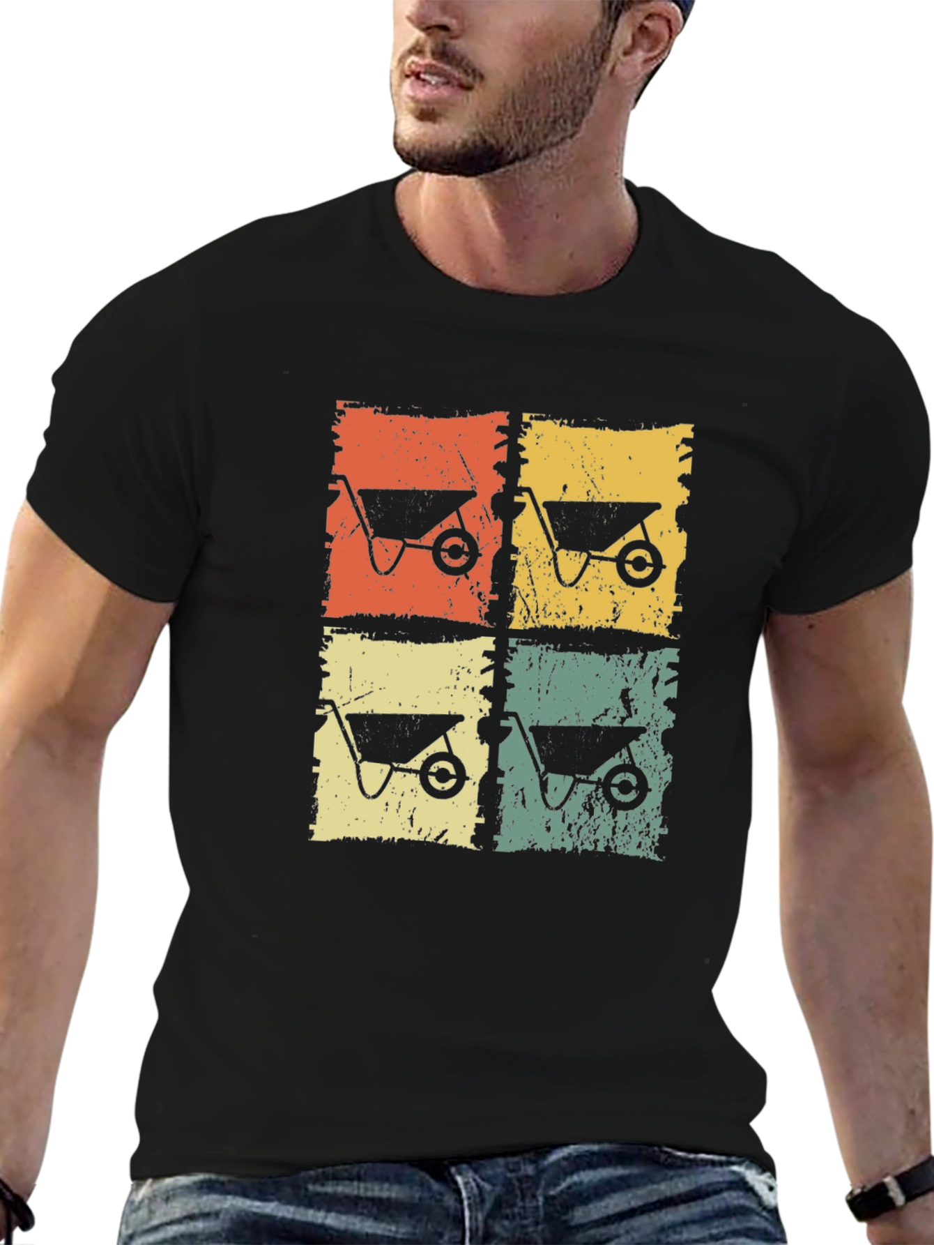 Retro Wheelbarrow Graphic Tee